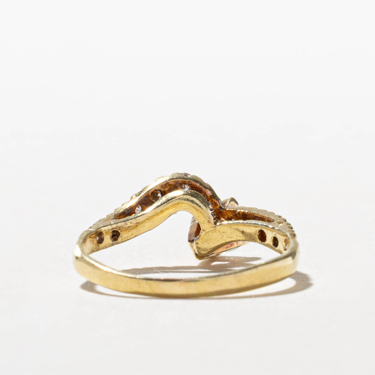 18k Diamond Abstract Chevron Ring | 0.43ctw | SZ 5.5
