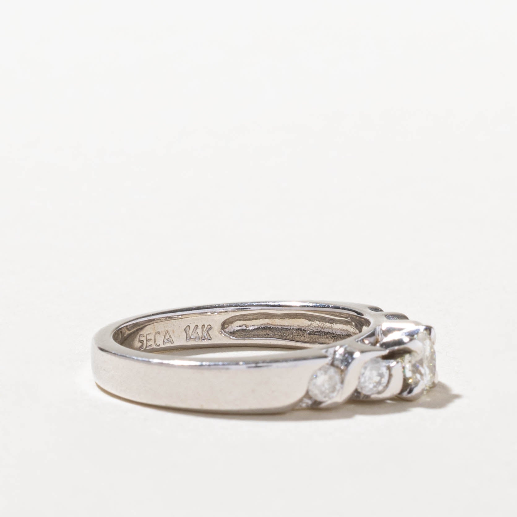 14k Diamond Semi Bezel Accented Ring | 0.50ctw | SZ 6