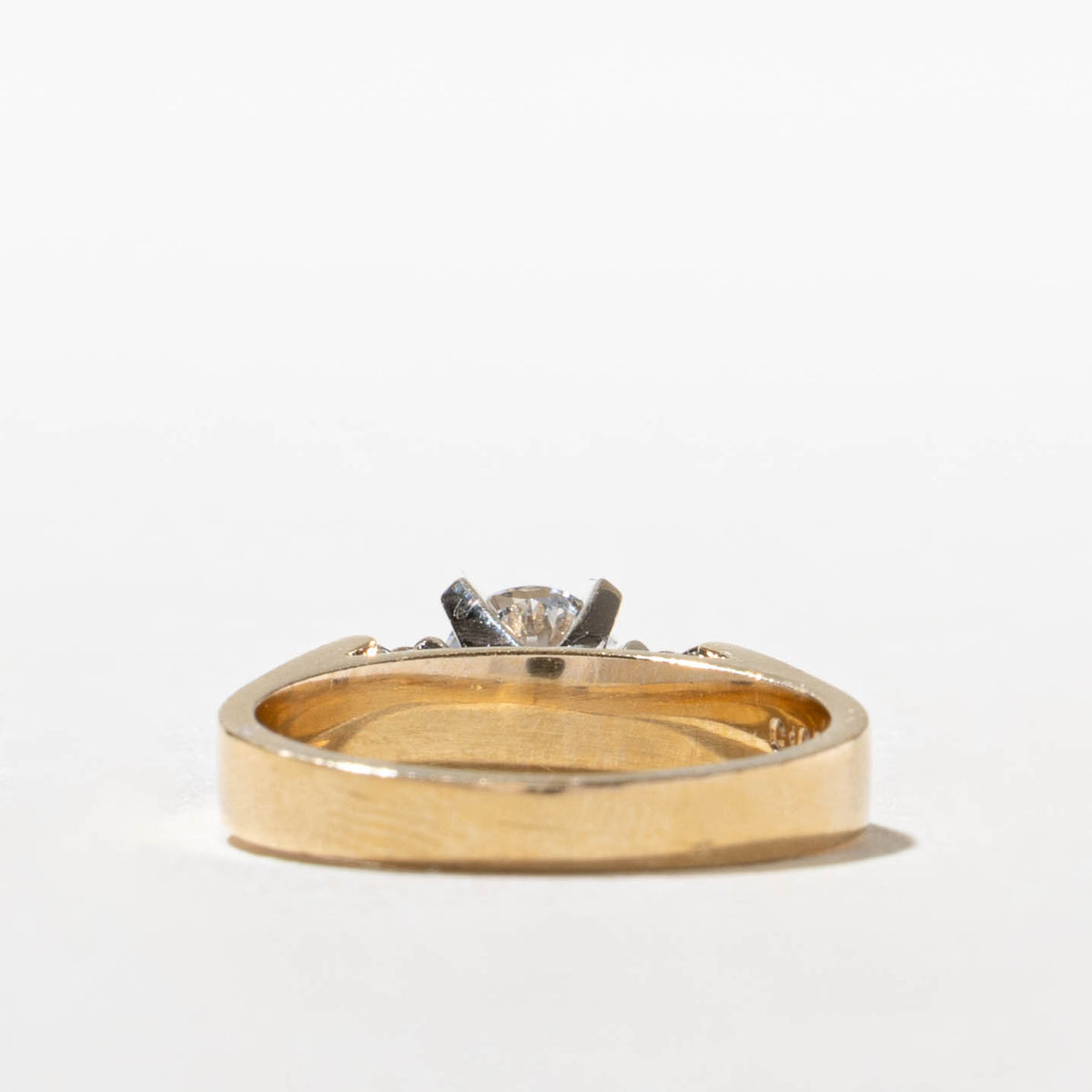 14k Diamond Side Accented Ring | 0.50ct SI1/SI2 G/H, 0.09ctw | SZ 4.5