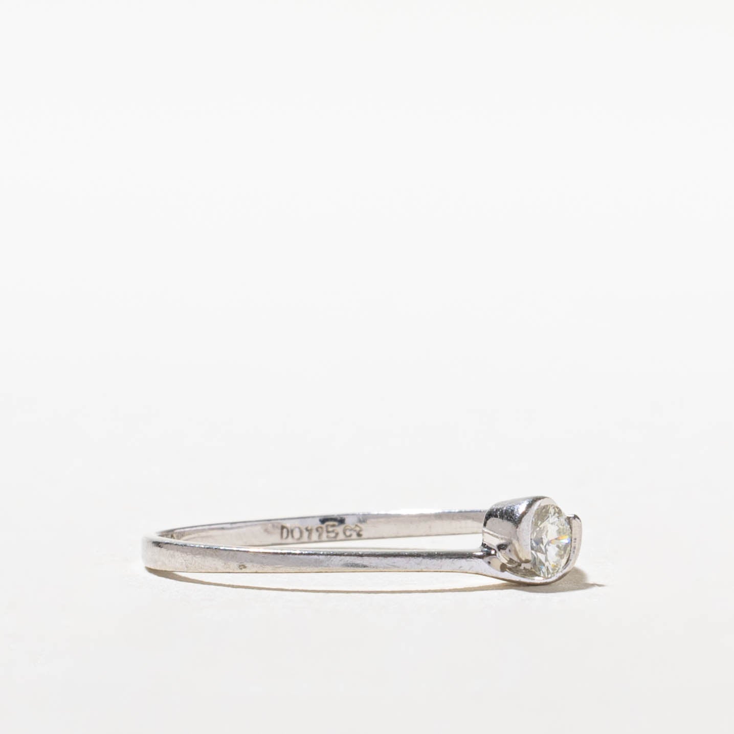 Semi Bezel Set Diamond Ring | 0.12ct | SZ 6.25