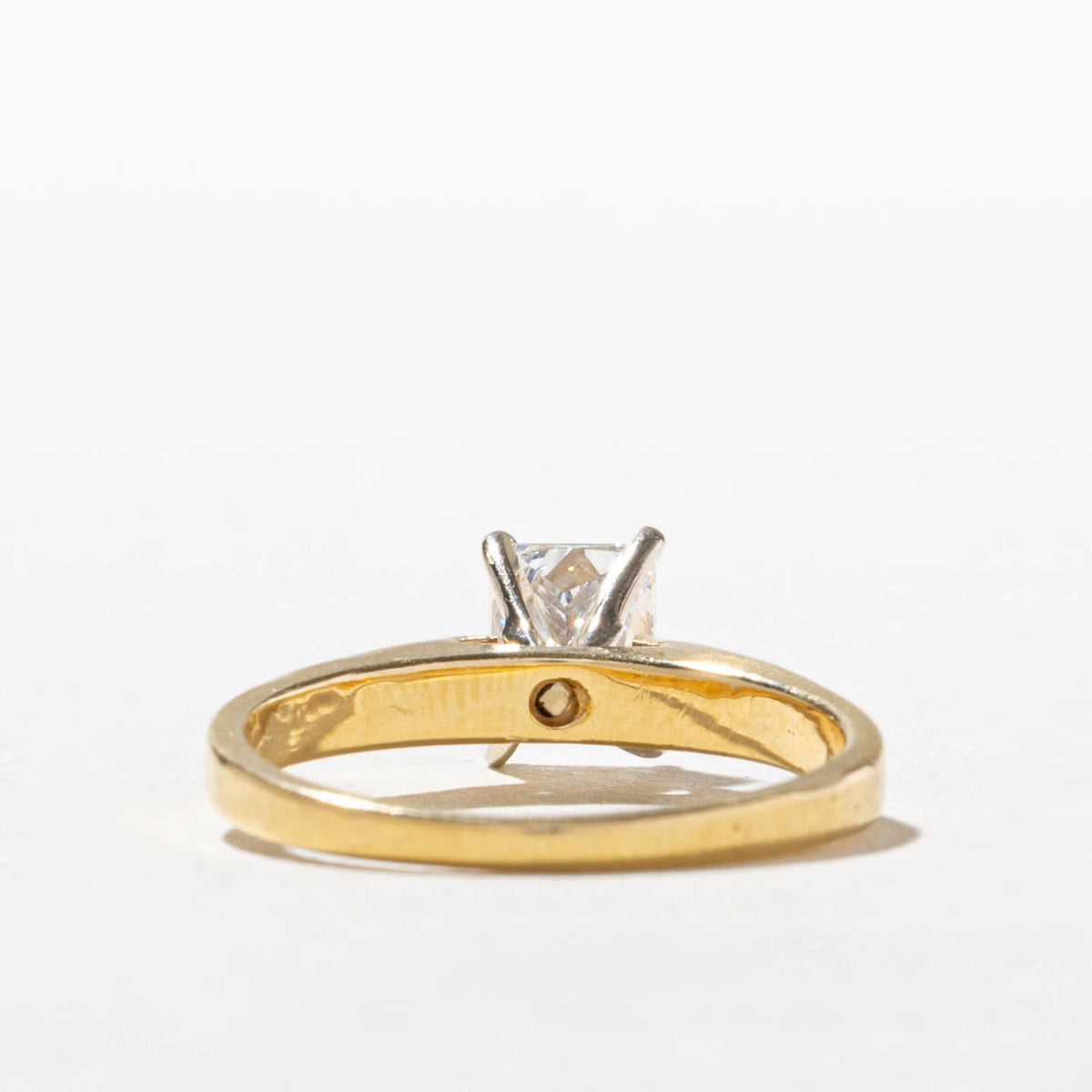 18k Solitaire Radiant Cut Diamond Ring | 0.71ct VS1/VS2 F/G | SZ 5.25