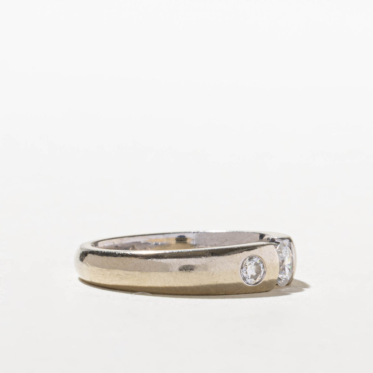 18k Tension Set Diamond Accented Ring | 0.34ctw | SZ 5.5