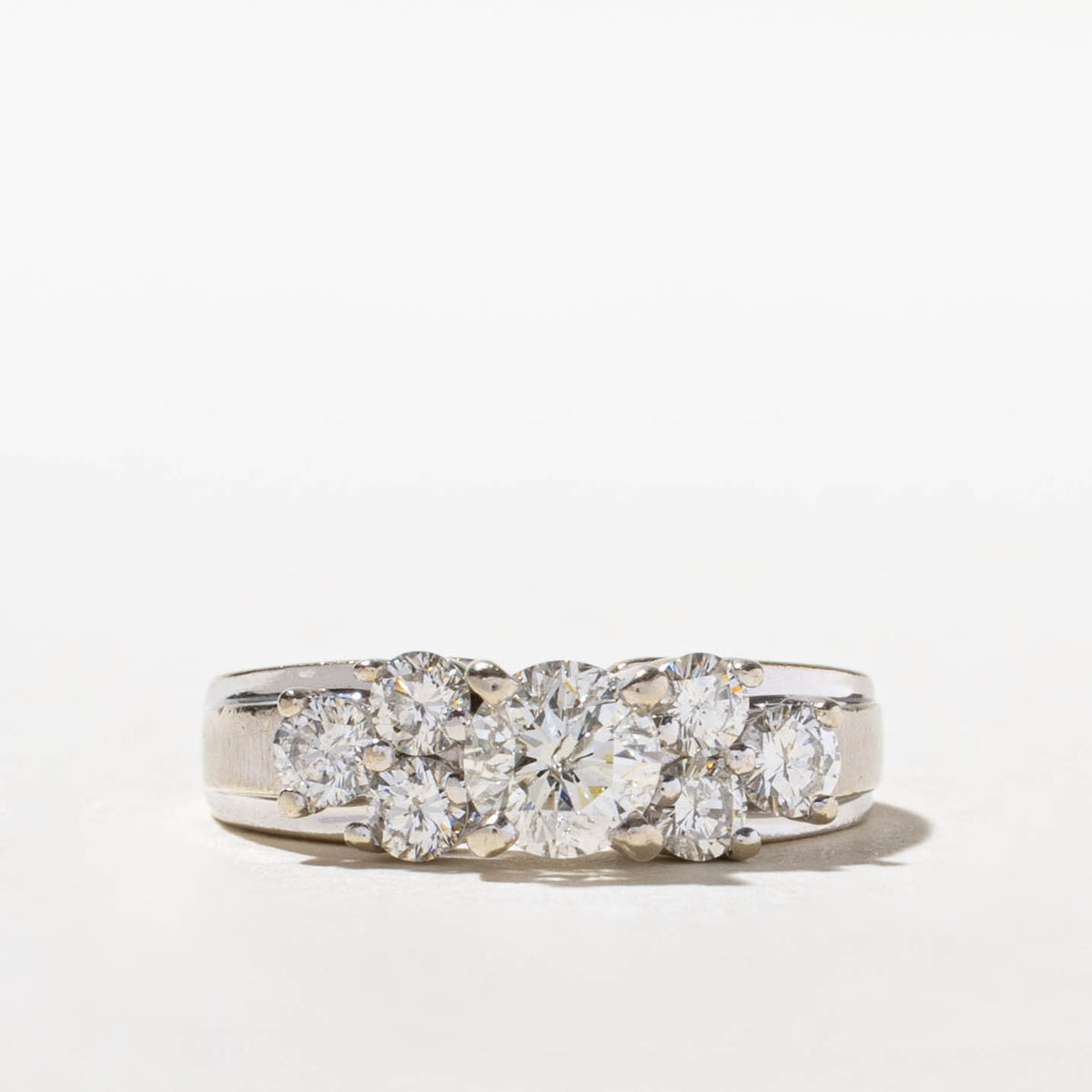 14k Diamond Cluster Accented Ring | 0.60ct I1 H/I, 0.78ctw | SZ 5.5