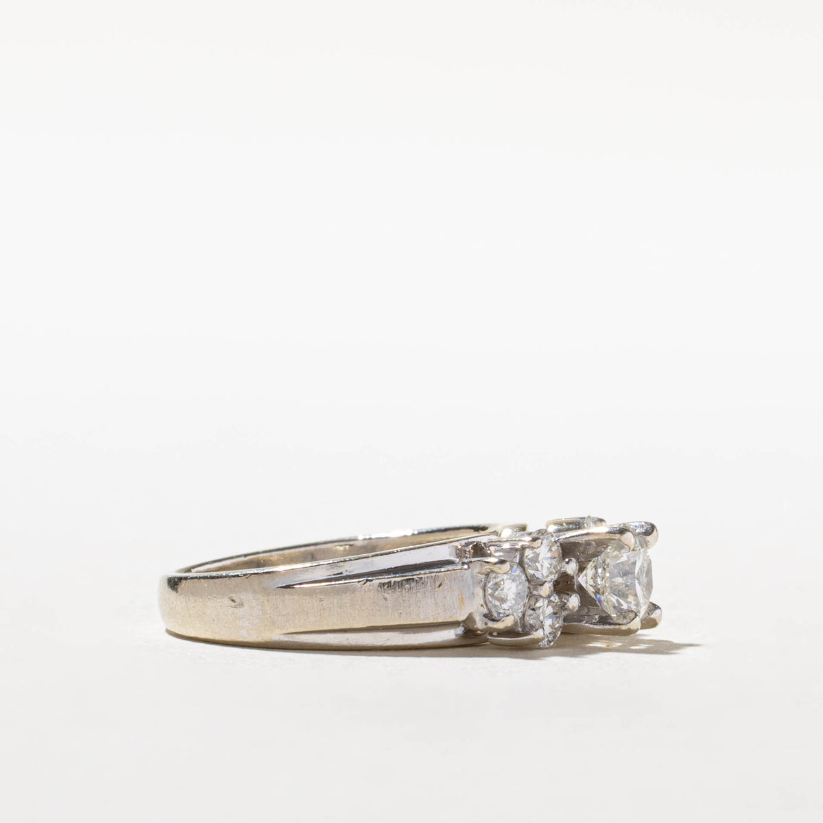 14k Diamond Cluster Accented Ring | 0.60ct I1 H/I, 0.78ctw | SZ 5.5
