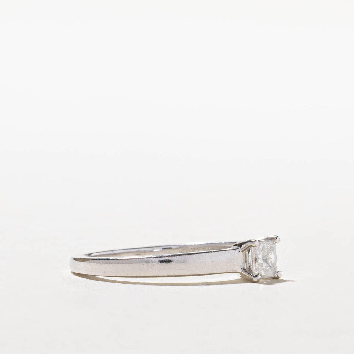 10k Princess Cut Solitaire Diamond Ring | 0.30ct I2/I3 F/G | SZ 6.5