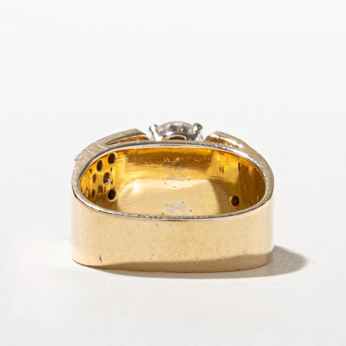 18k Two Stone Diamond Accented Geometric Ring | 1.78ctw | SZ 5.75