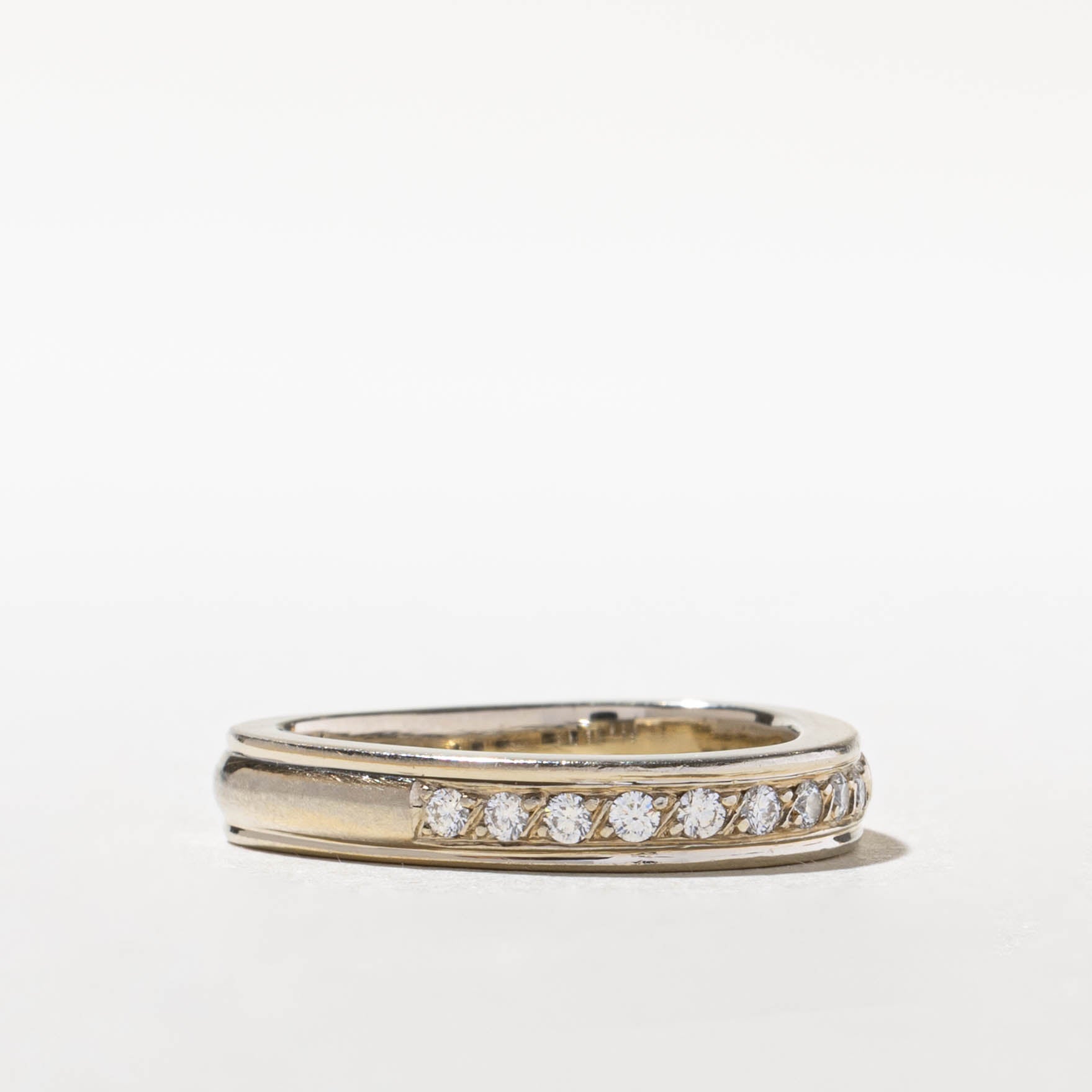 Semi Eternity Diamond Grooved Band | 0.25ctw | 4.00mm | SZ 7