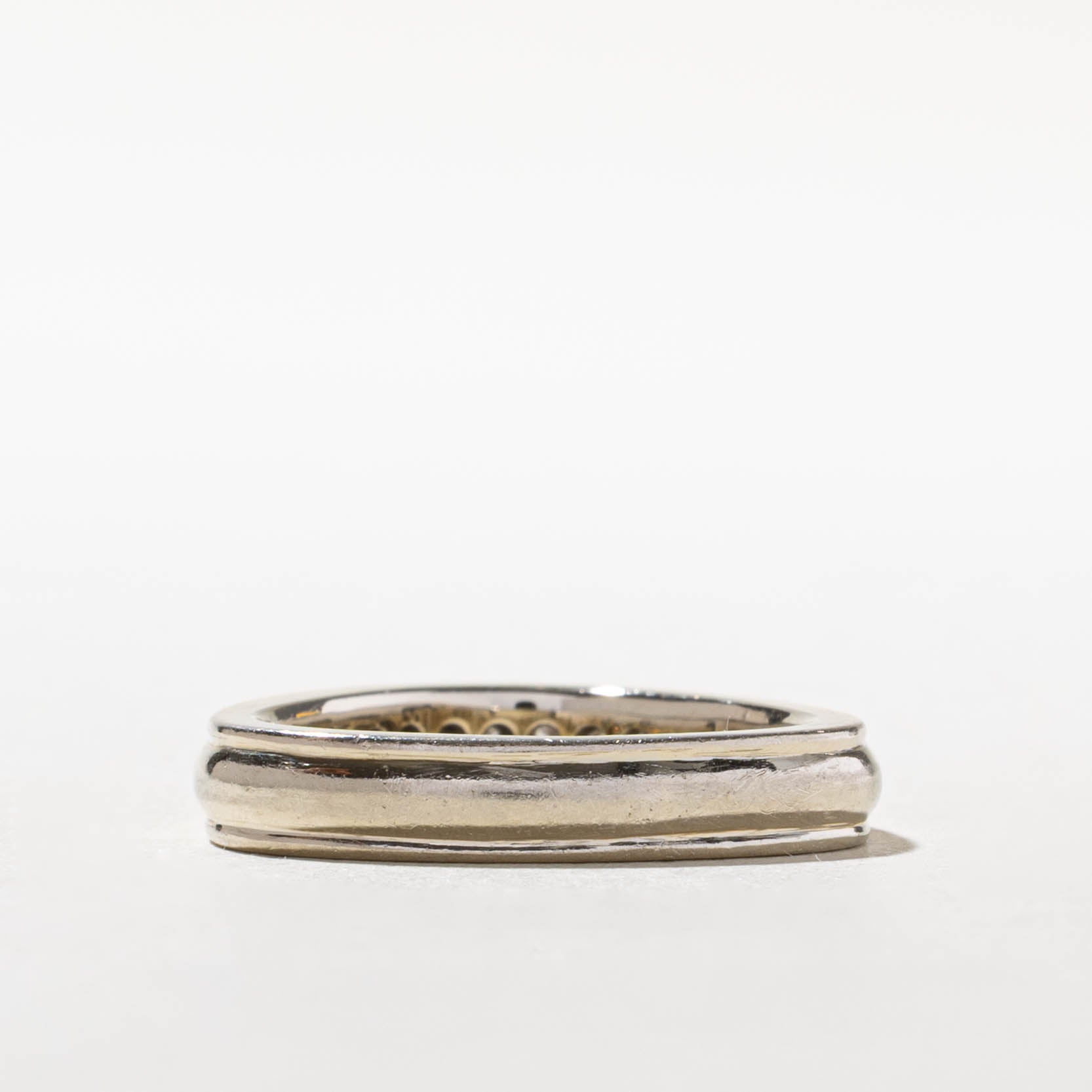 Semi Eternity Diamond Grooved Band | 0.25ctw | 4.00mm | SZ 7
