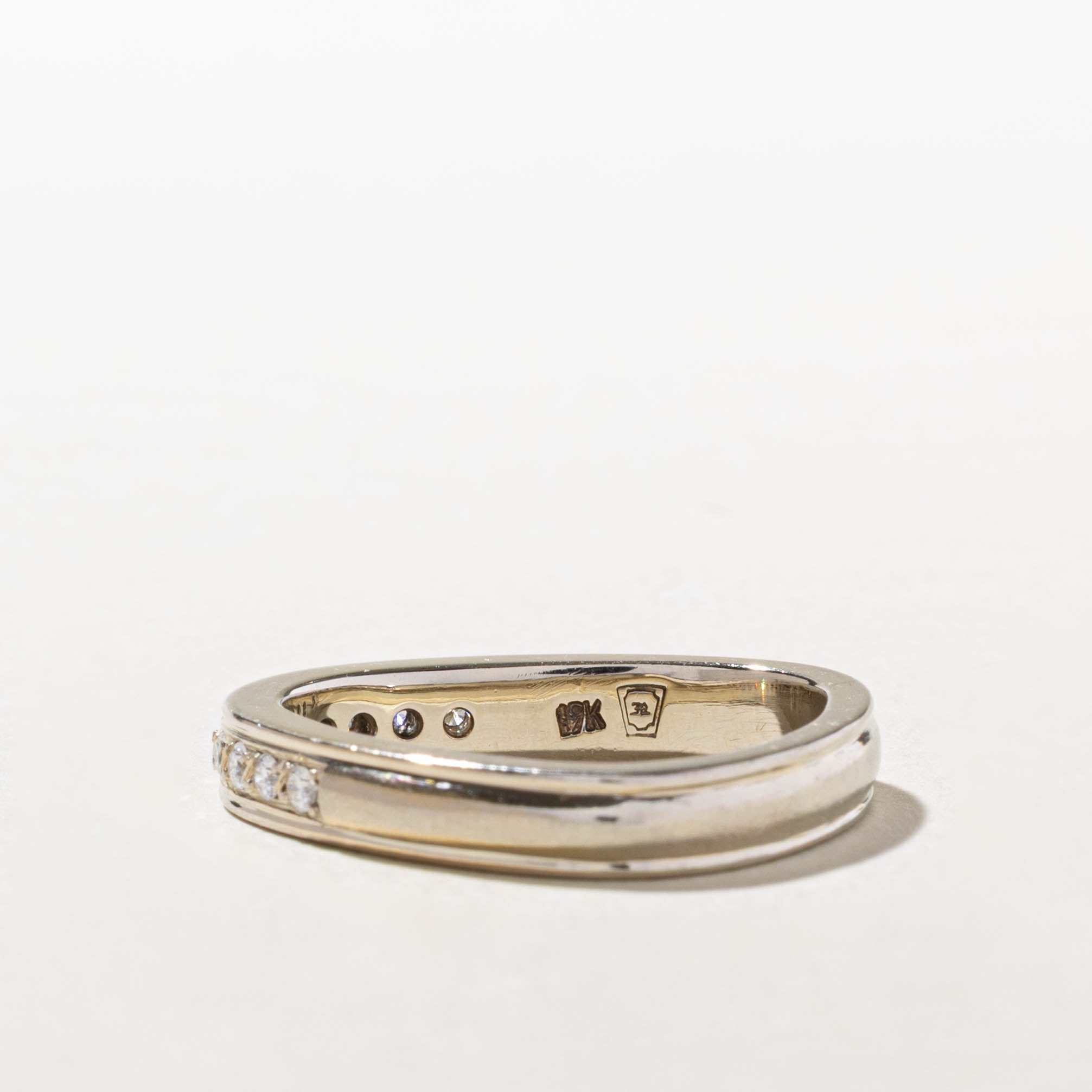 Semi Eternity Diamond Grooved Band | 0.25ctw | 4.00mm | SZ 7