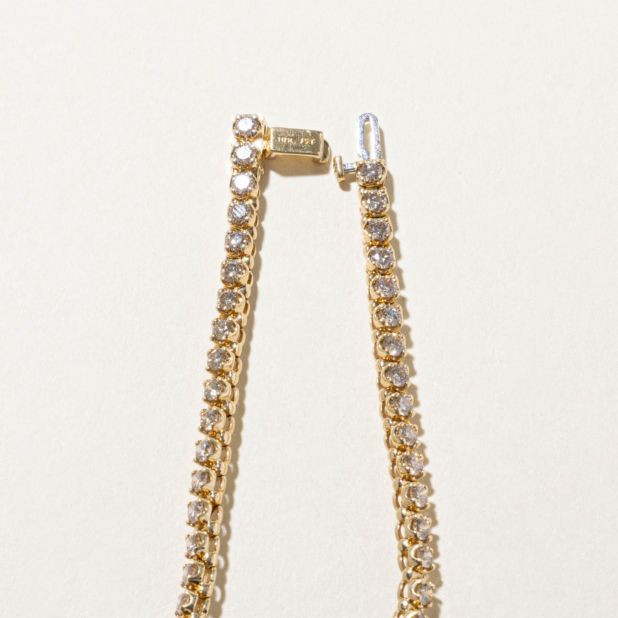 10k Diamond Tennis Bracelet | 3.82ctw | 7"