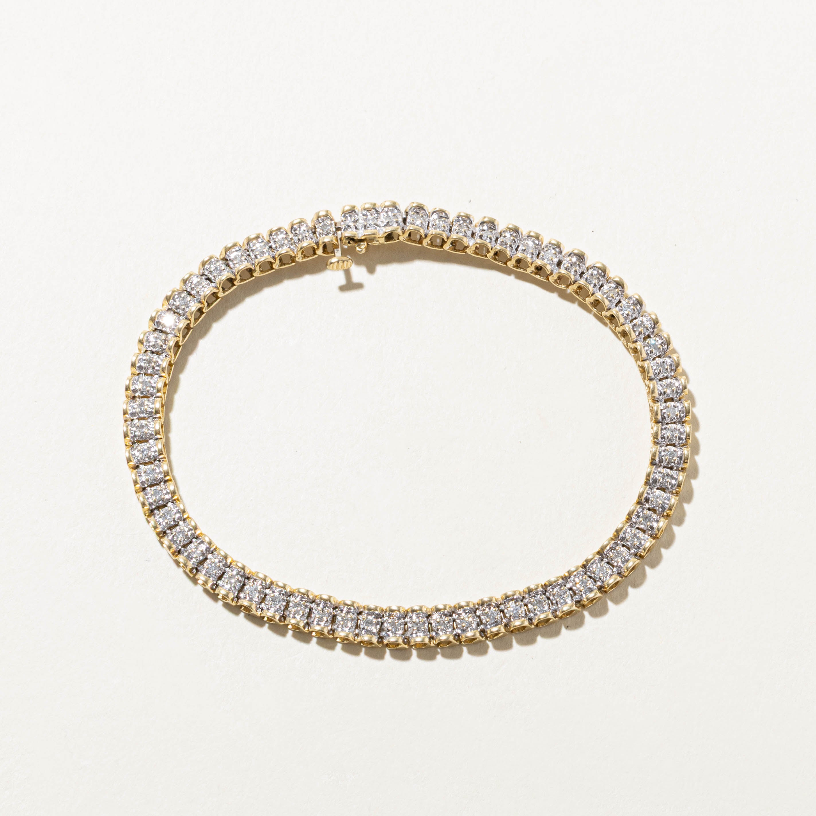 14k Diamond Tennis Bracelet | 0.96ctw | 7.5"