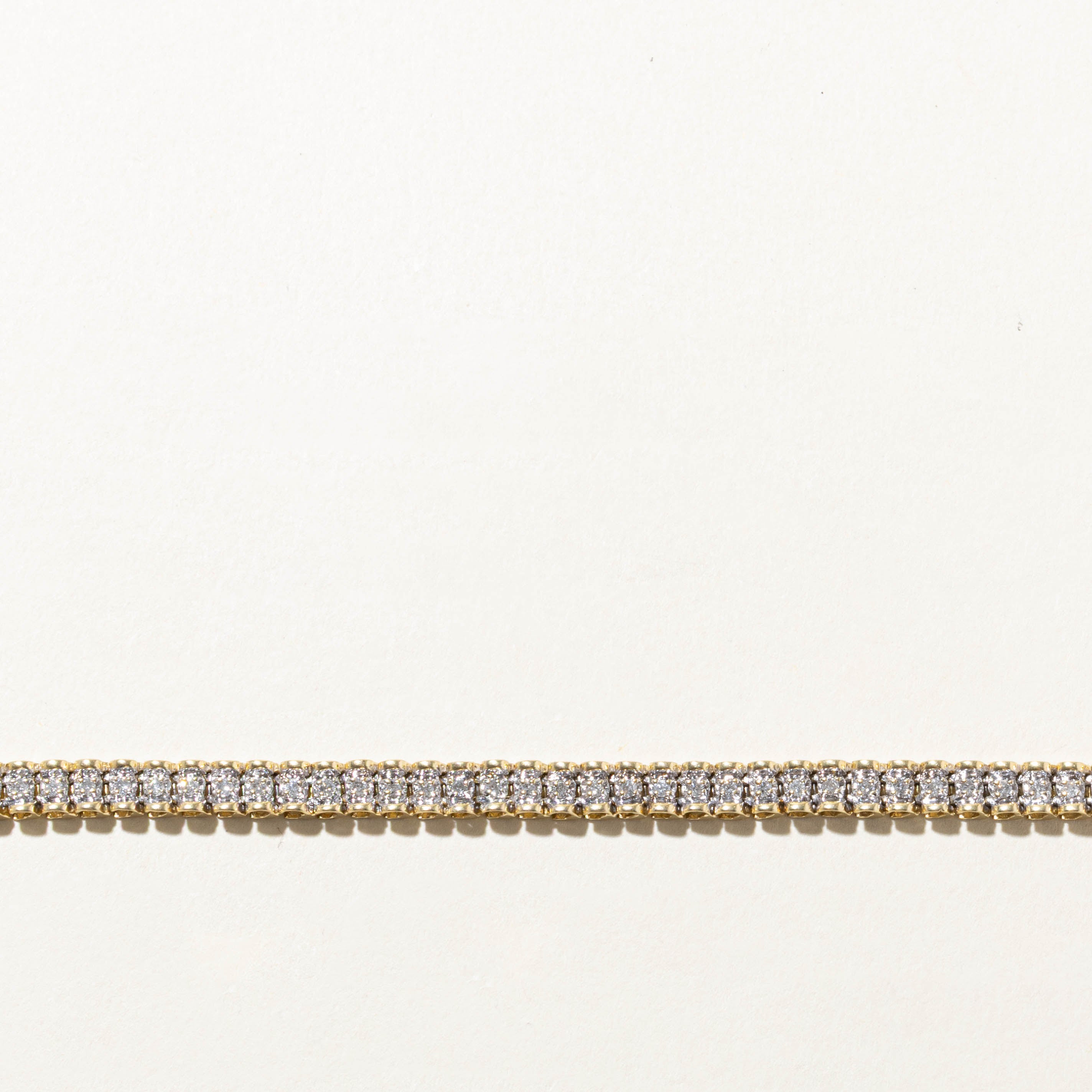 14k Diamond Tennis Bracelet | 0.96ctw | 7.5"