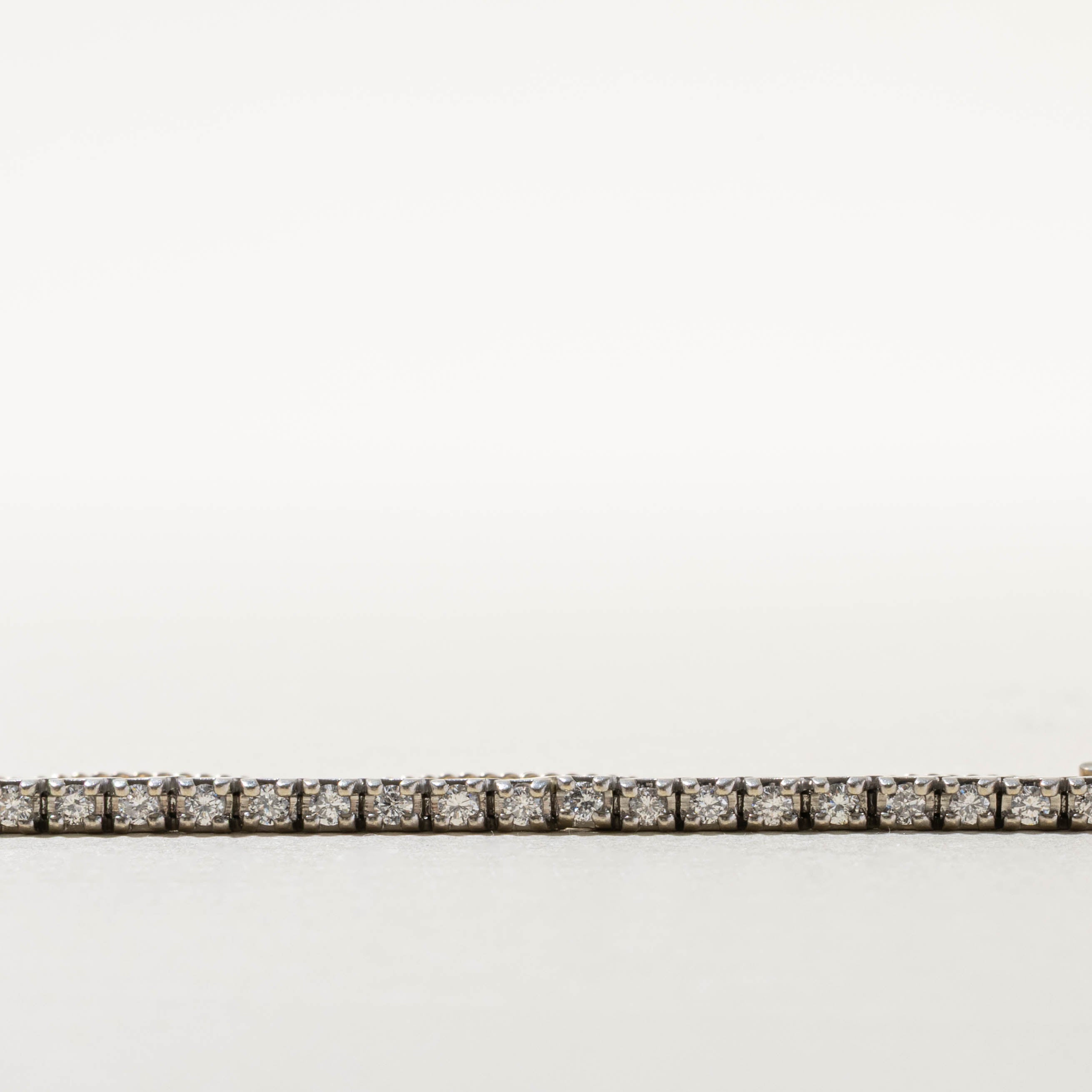 950 Platinum Diamond Tennis Bracelet | 1.10ctw | 7.5"