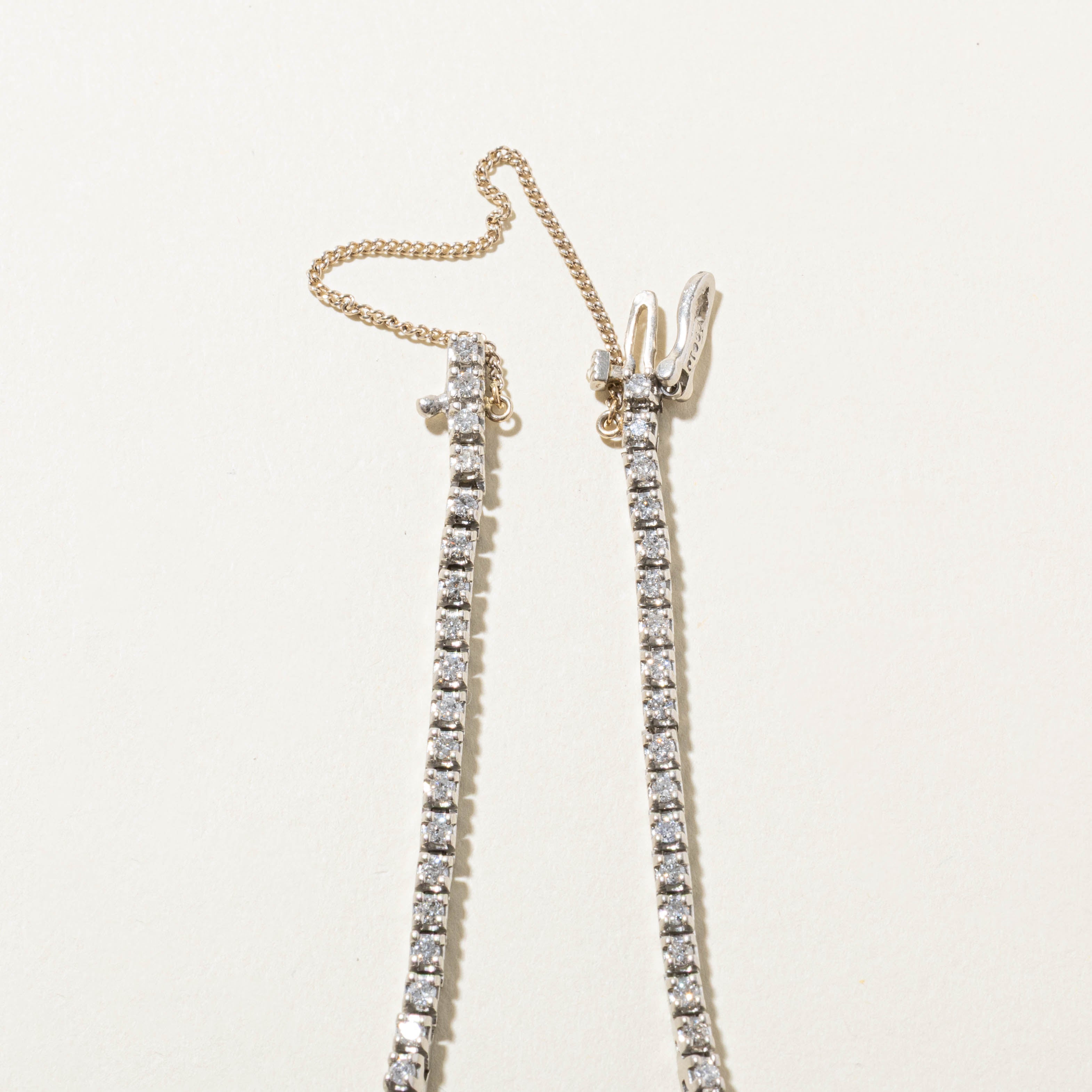 950 Platinum Diamond Tennis Bracelet | 1.10ctw | 7.5"