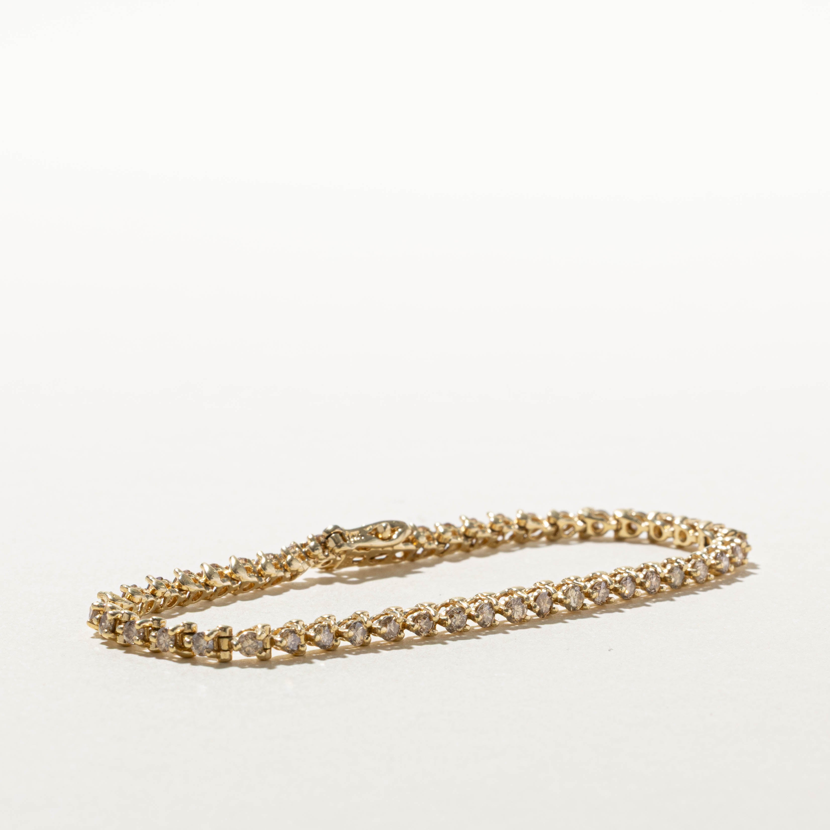 14k Diamond Tennis Bracelet | 2.10ctw | 7"