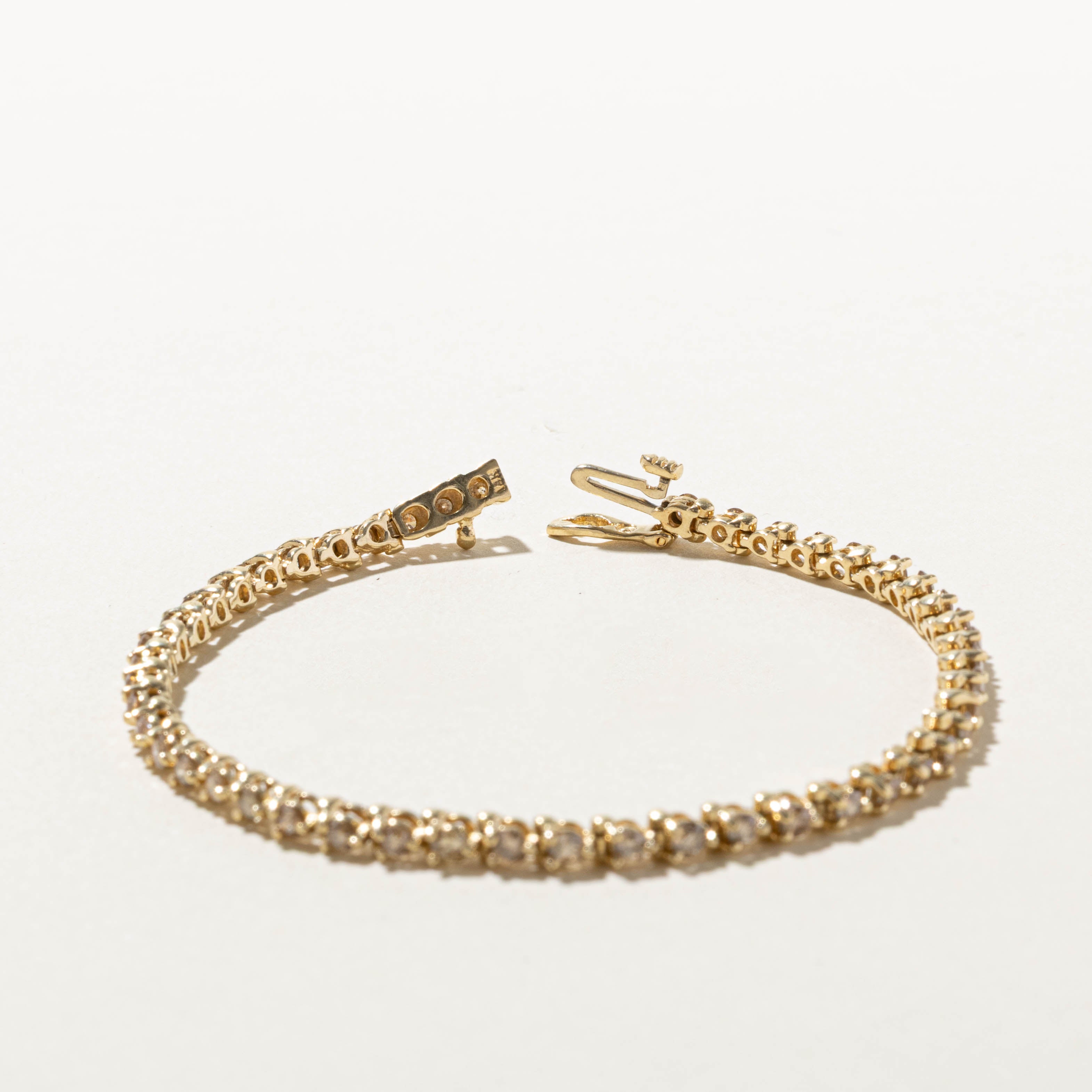 14k Diamond Tennis Bracelet | 2.10ctw | 7"