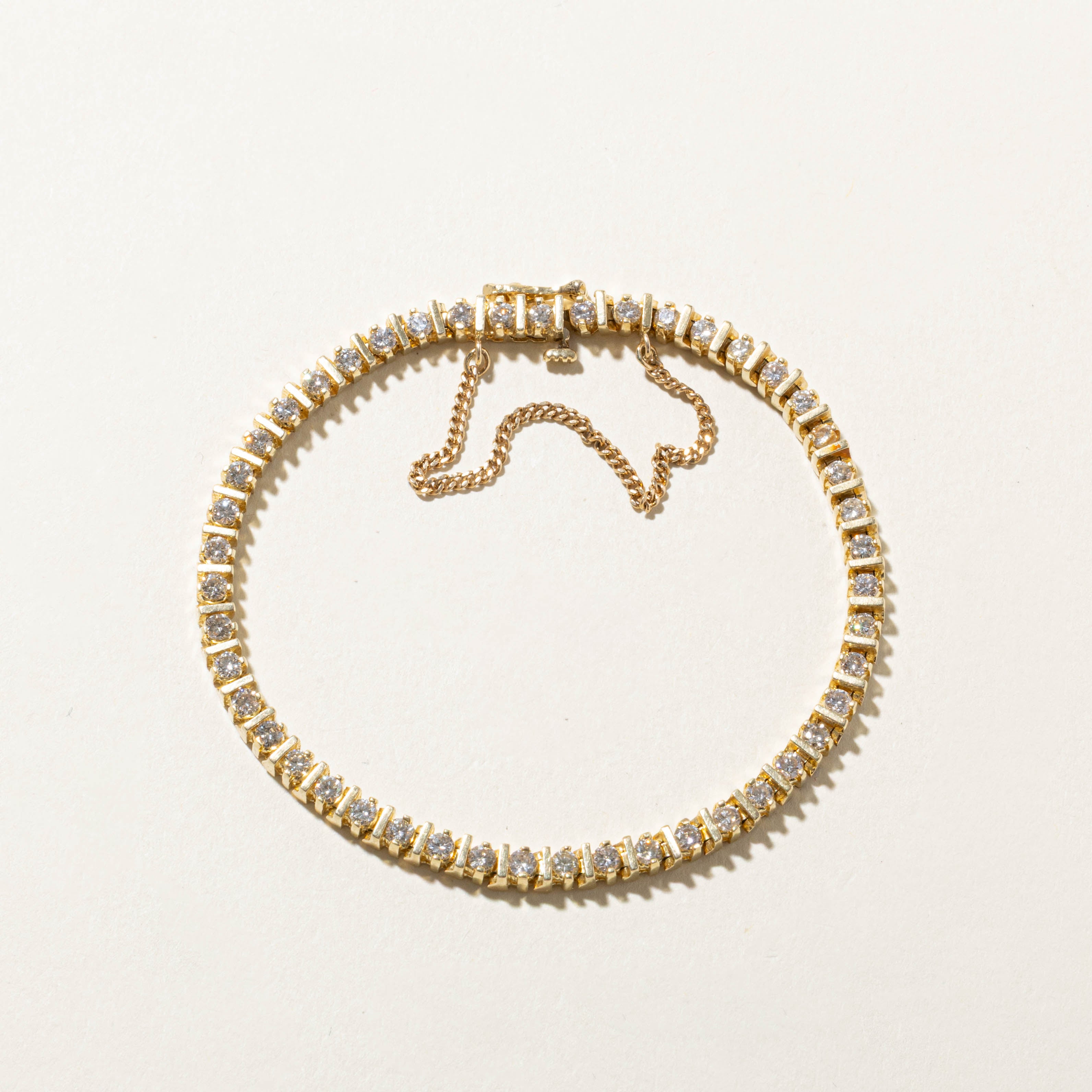 14k Diamond Tennis Bracelet | 2.00ctw | 7"