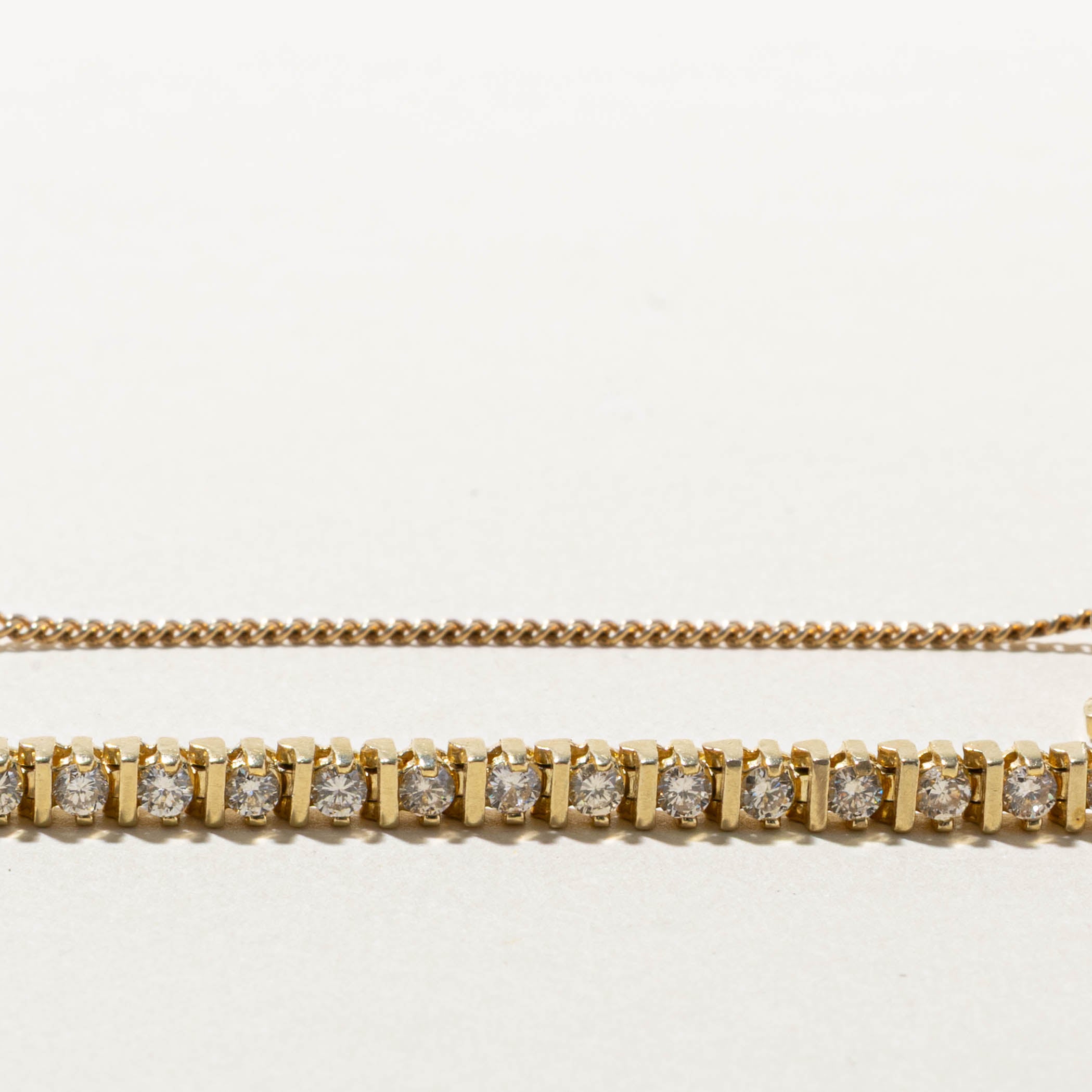 14k Diamond Tennis Bracelet | 2.00ctw | 7"