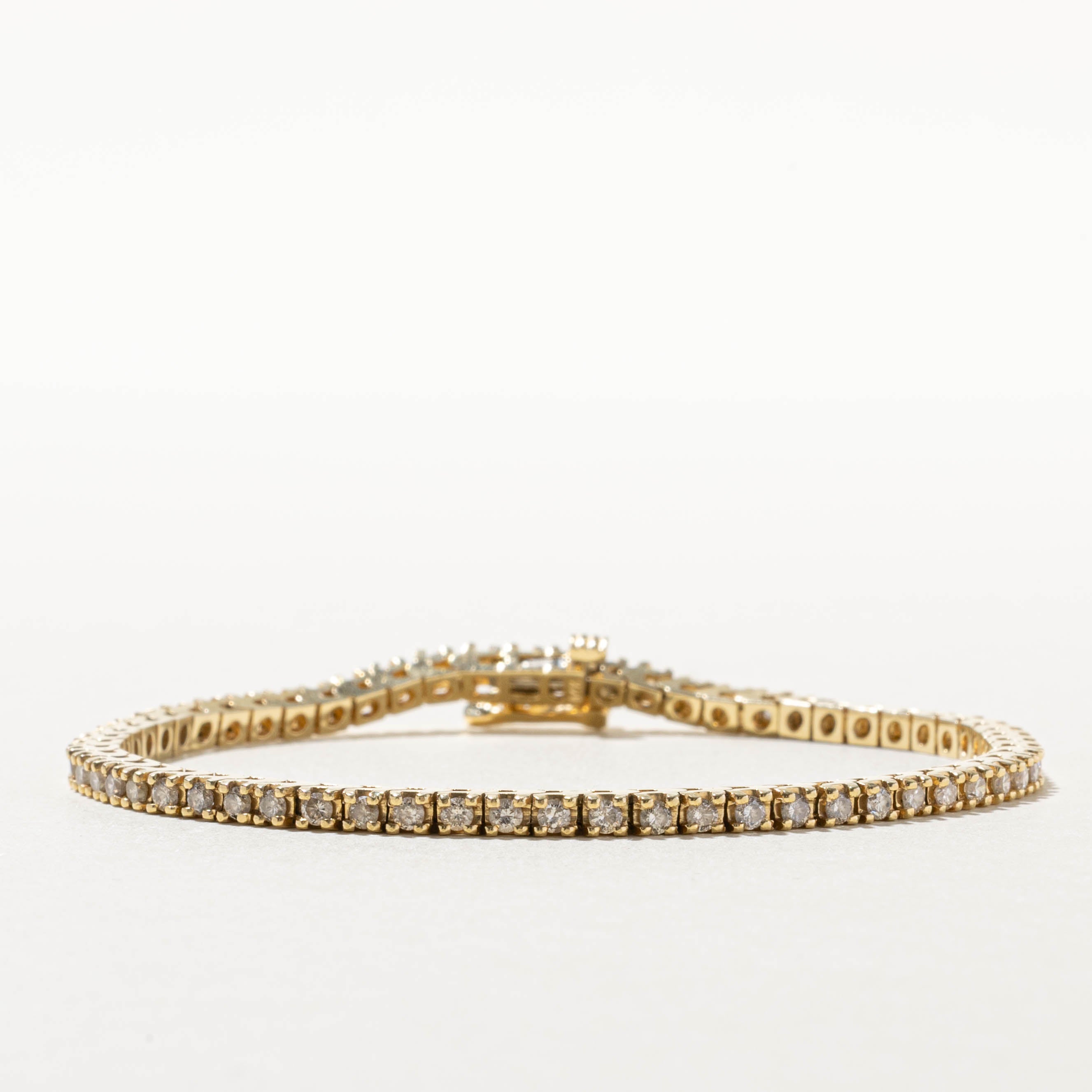 14k Diamond Tennis Bracelet | 1.80ctw | 7"