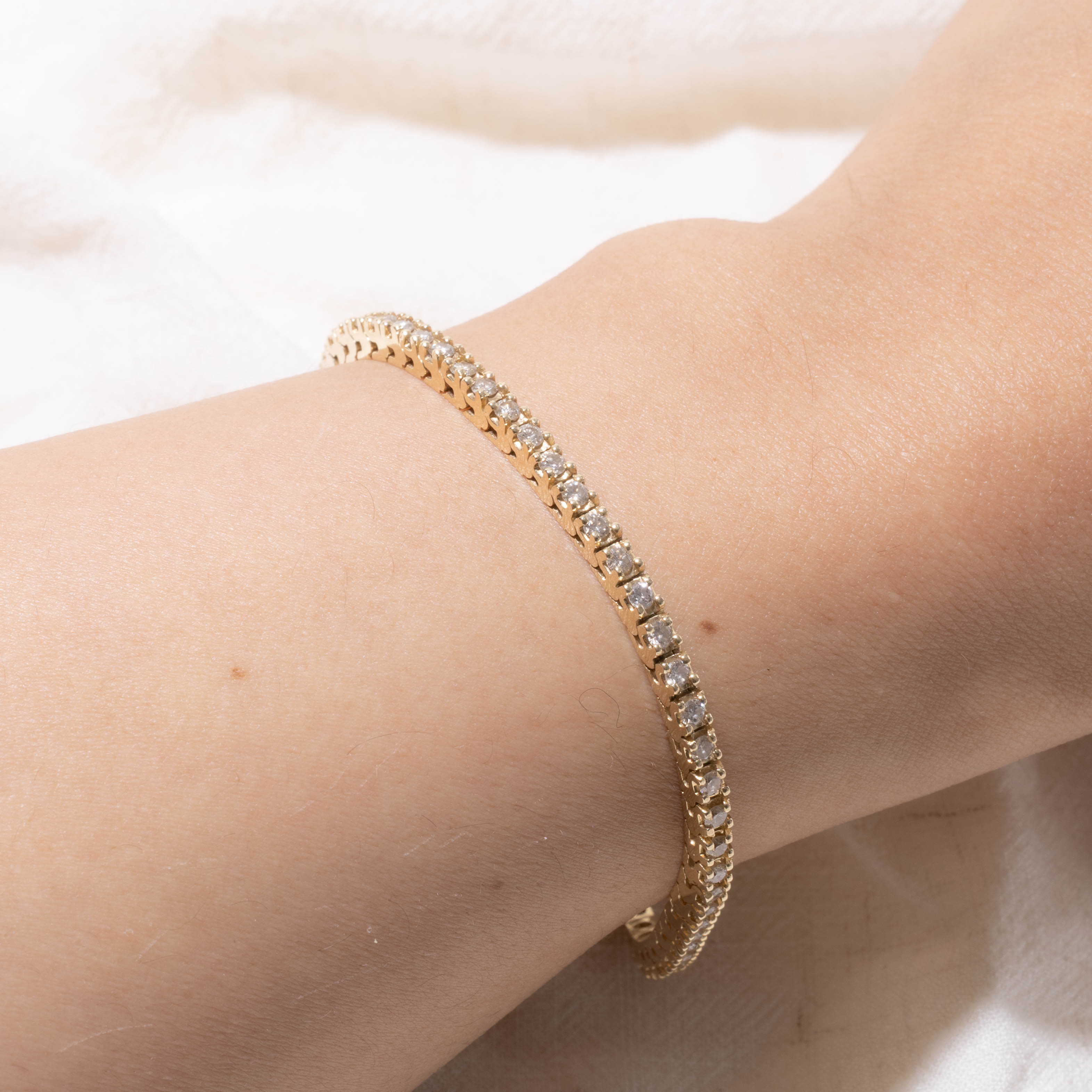 14k Diamond Tennis Bracelet | 1.80ctw | 7"