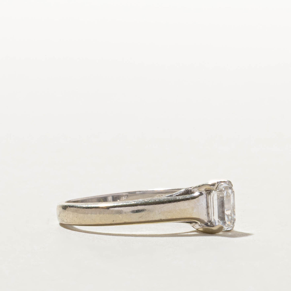 14k Emerald Cut Solitaire Diamond Ring | 0.72ct SI2 F | SZ 6.75