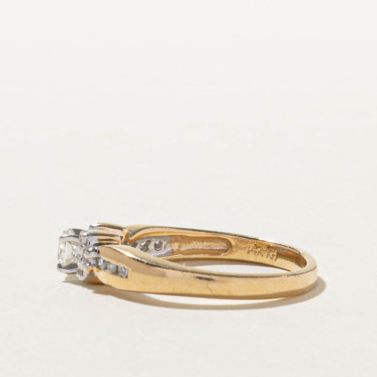 14k Diamond Cluster Accented Ring | 0.51ctw | SZ 6.5