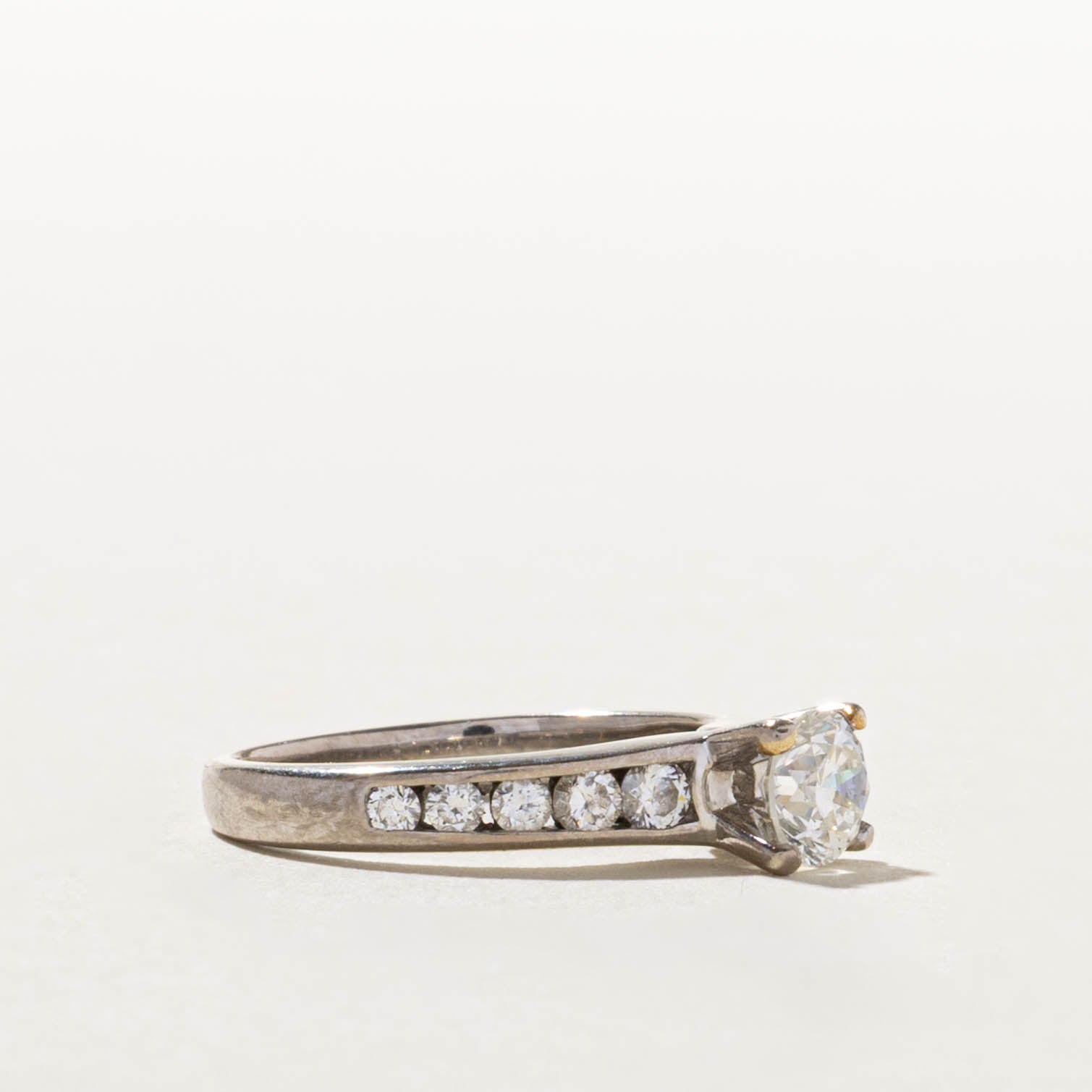 Canadian Diamond Channel Set Accented Ring | 0.56ct SI2 I, 0.35ctw | SZ 5