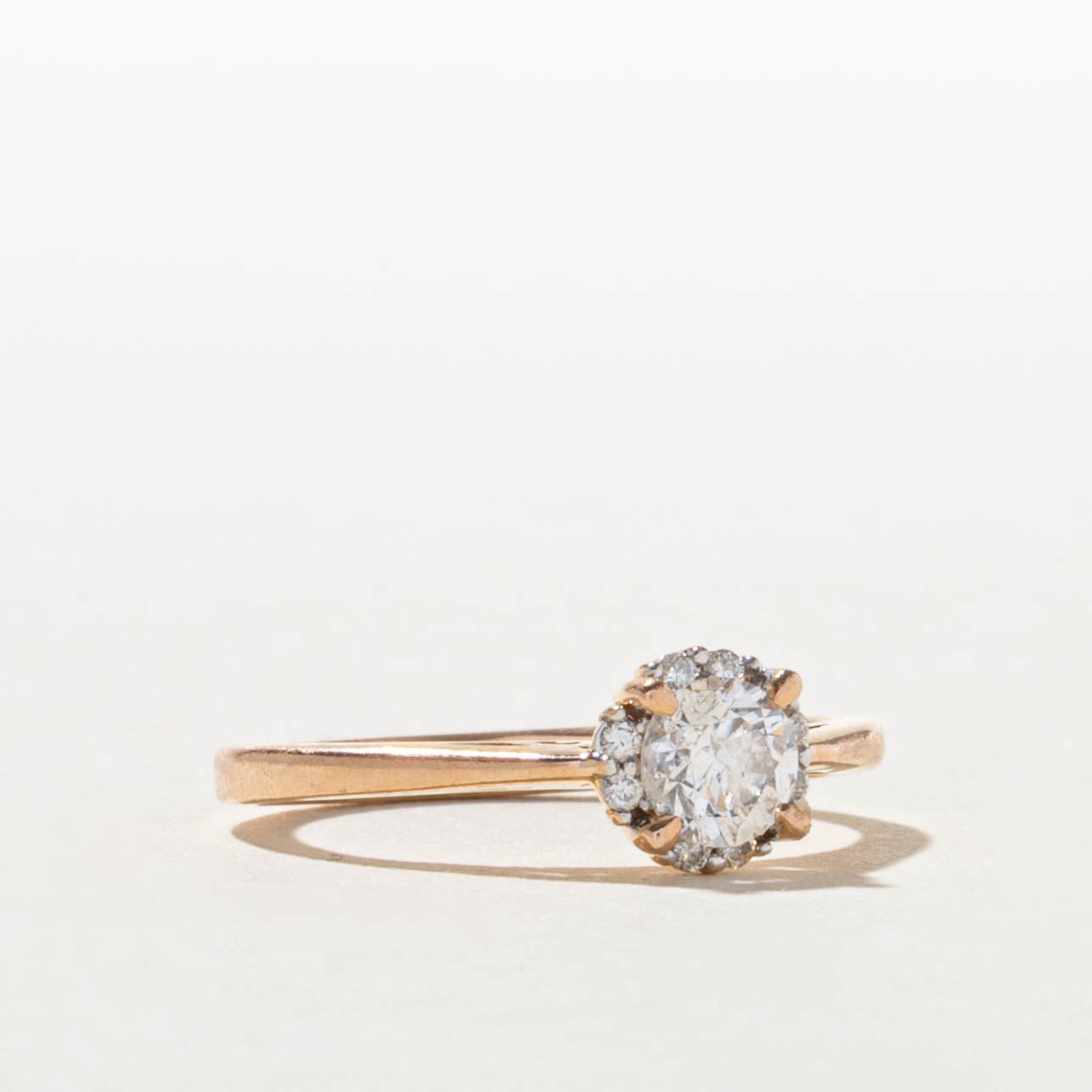 Canadian Diamond Halo Ring | 0.43ct I2 G, 0.06ctw | SZ 4.5