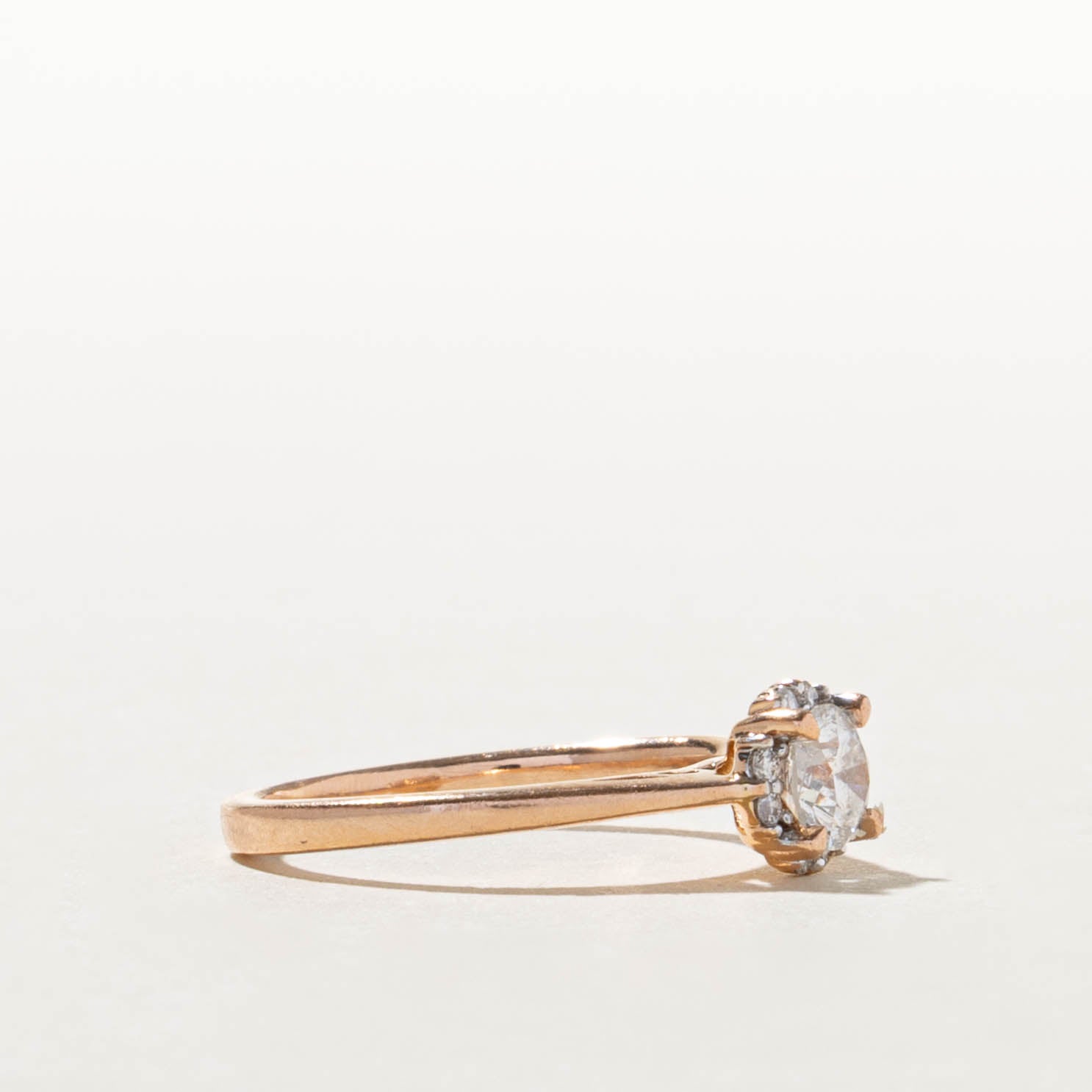 Canadian Diamond Halo Ring | 0.43ct I2 G, 0.06ctw | SZ 4.5