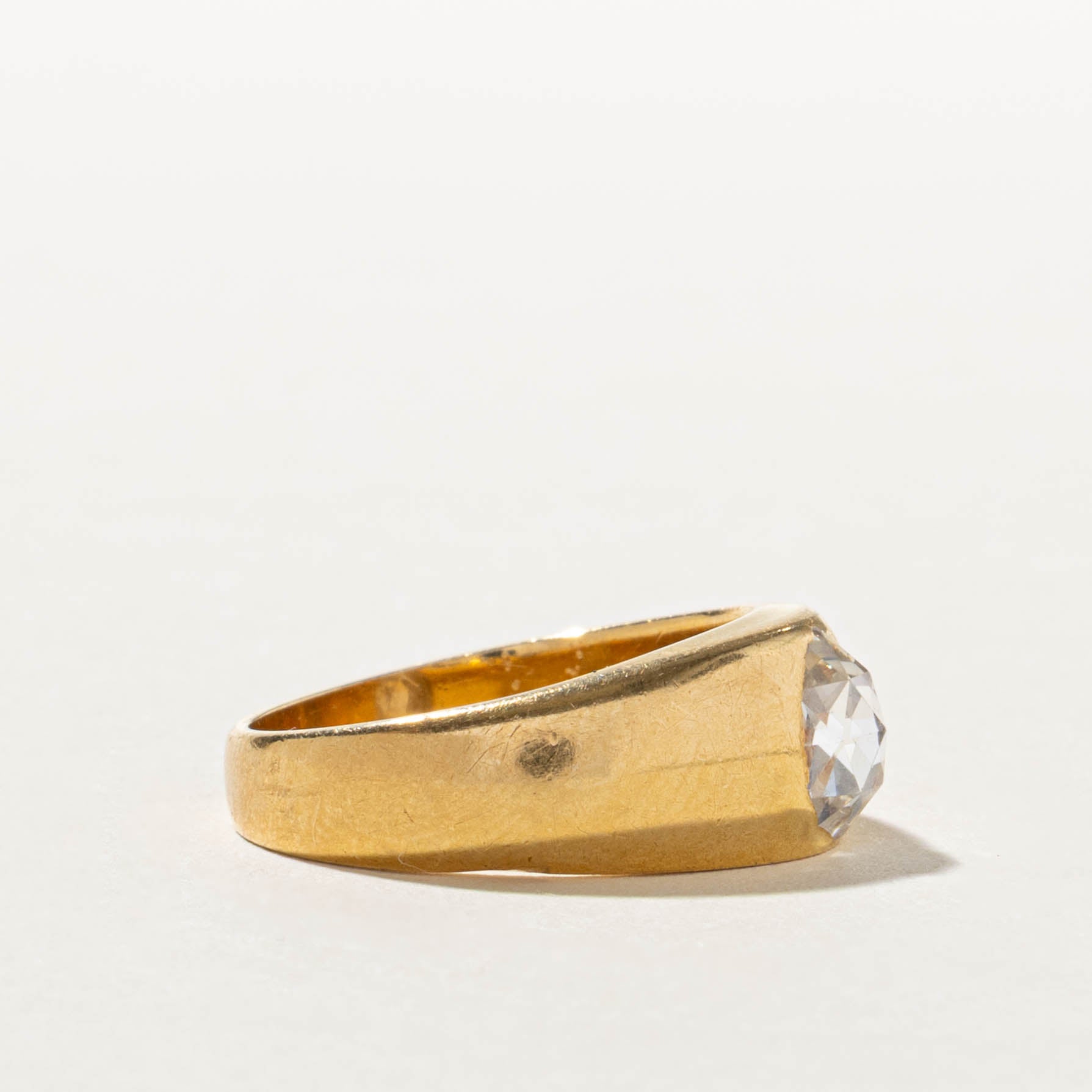 18k Rose Cut Diamond Ring | 0.70ct SI1 J | SZ 6