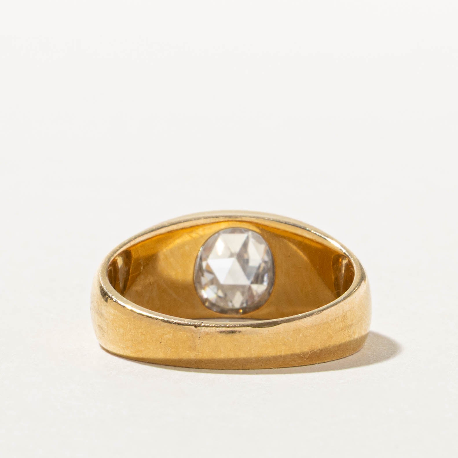 18k Rose Cut Diamond Ring | 0.70ct SI1 J | SZ 6