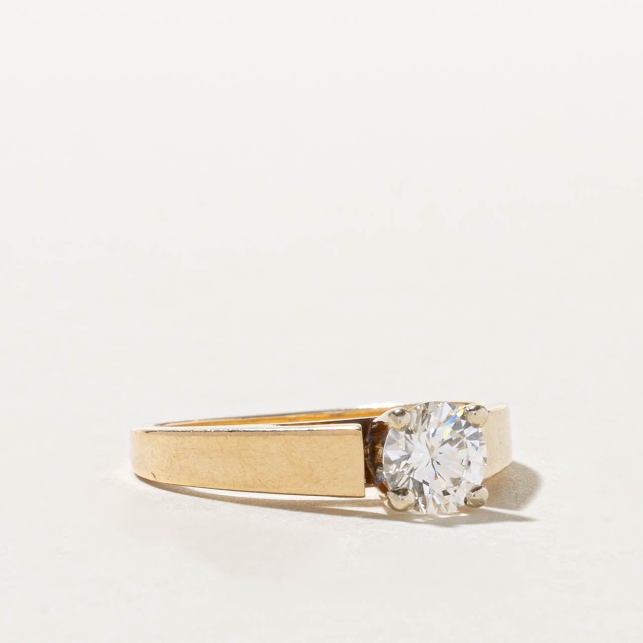14k Solitaire Diamond Ring | 0.54ct SI1 H/I | SZ 5.25