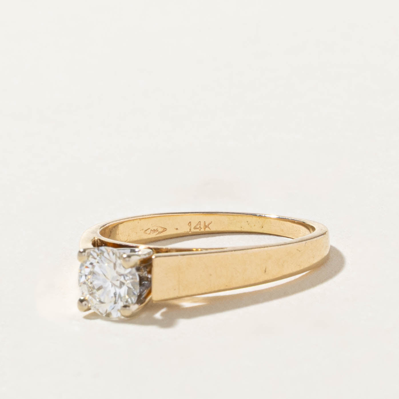 14k Solitaire Diamond Ring | 0.54ct SI1 H/I | SZ 5.25