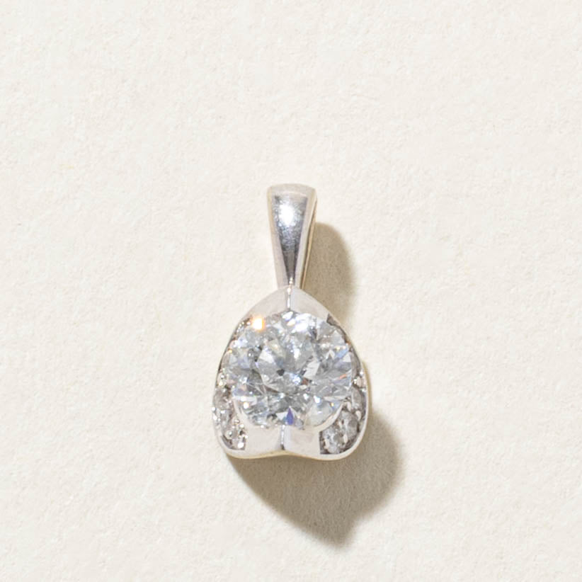 14k Diamond Accented Pendant | 0.40ct SI2 G, 0.05ctw