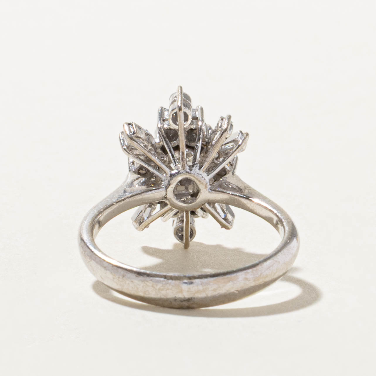 14k Diamond Floral Cluster Ring | 0.48ct VS2/SI1 H, 0.36ctw | SZ 4.75
