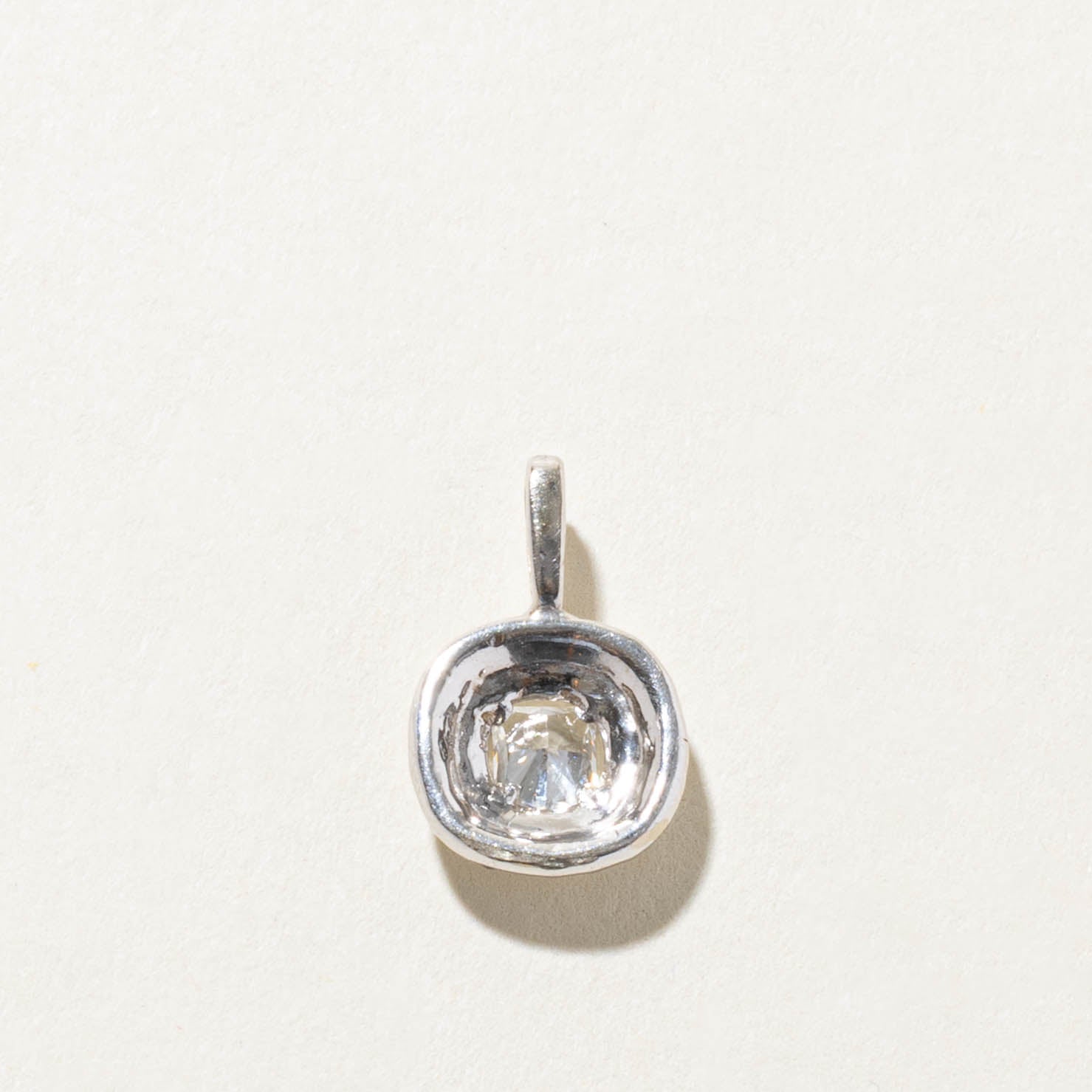 14k Diamond Double Halo Pendant | 0.59ctw