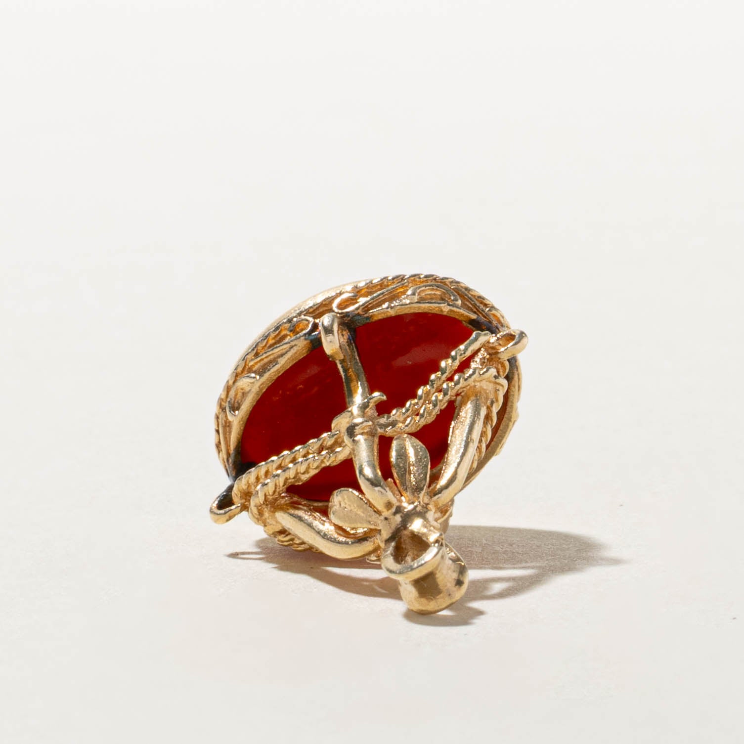 14k Carnelian Itaglio Seal Fob