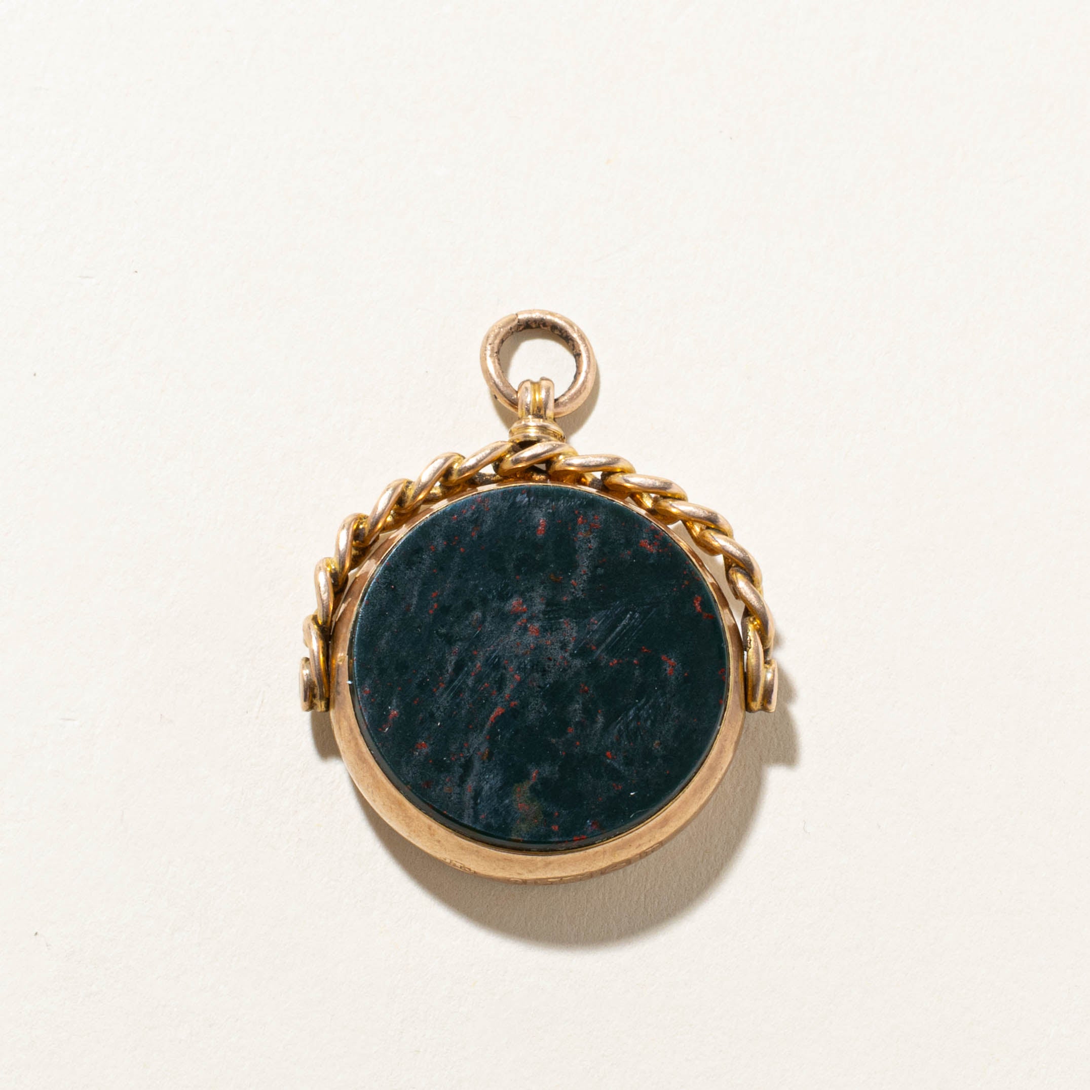 1916 Birmingham Bloodstone Fob Pendant | 7.75ct