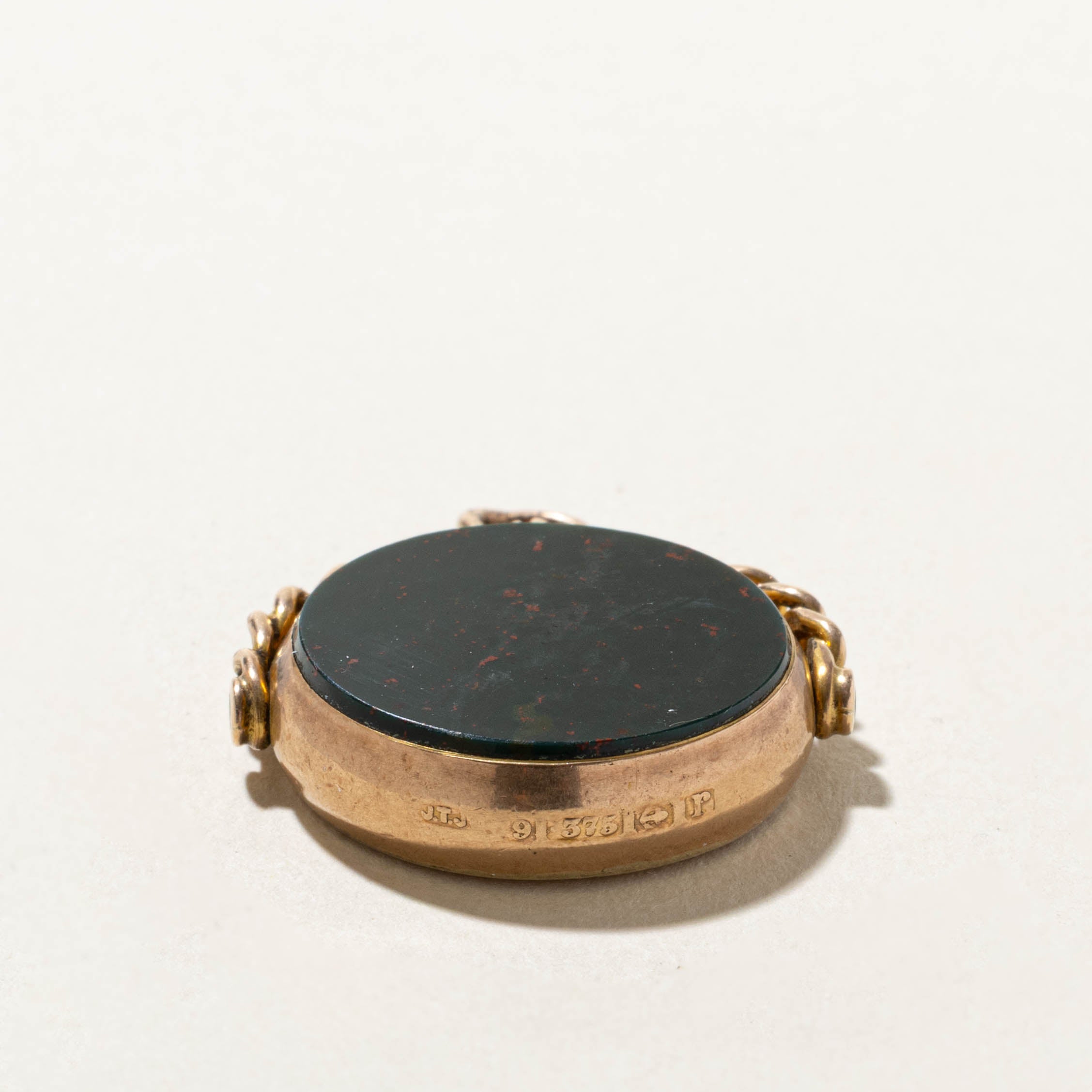 1916 Birmingham Bloodstone Fob Pendant | 7.75ct