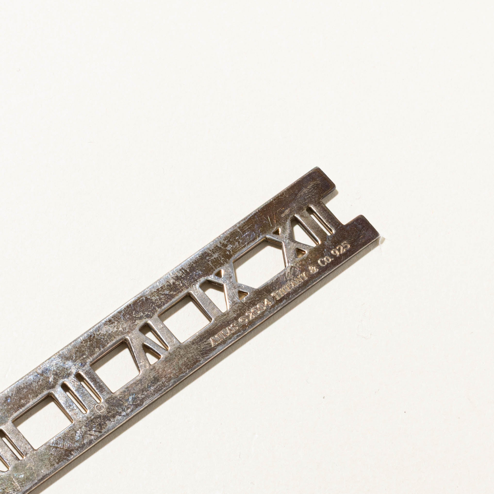 'Tiffany & Co.' 2004 Atlas Sterling Silver Bookmark