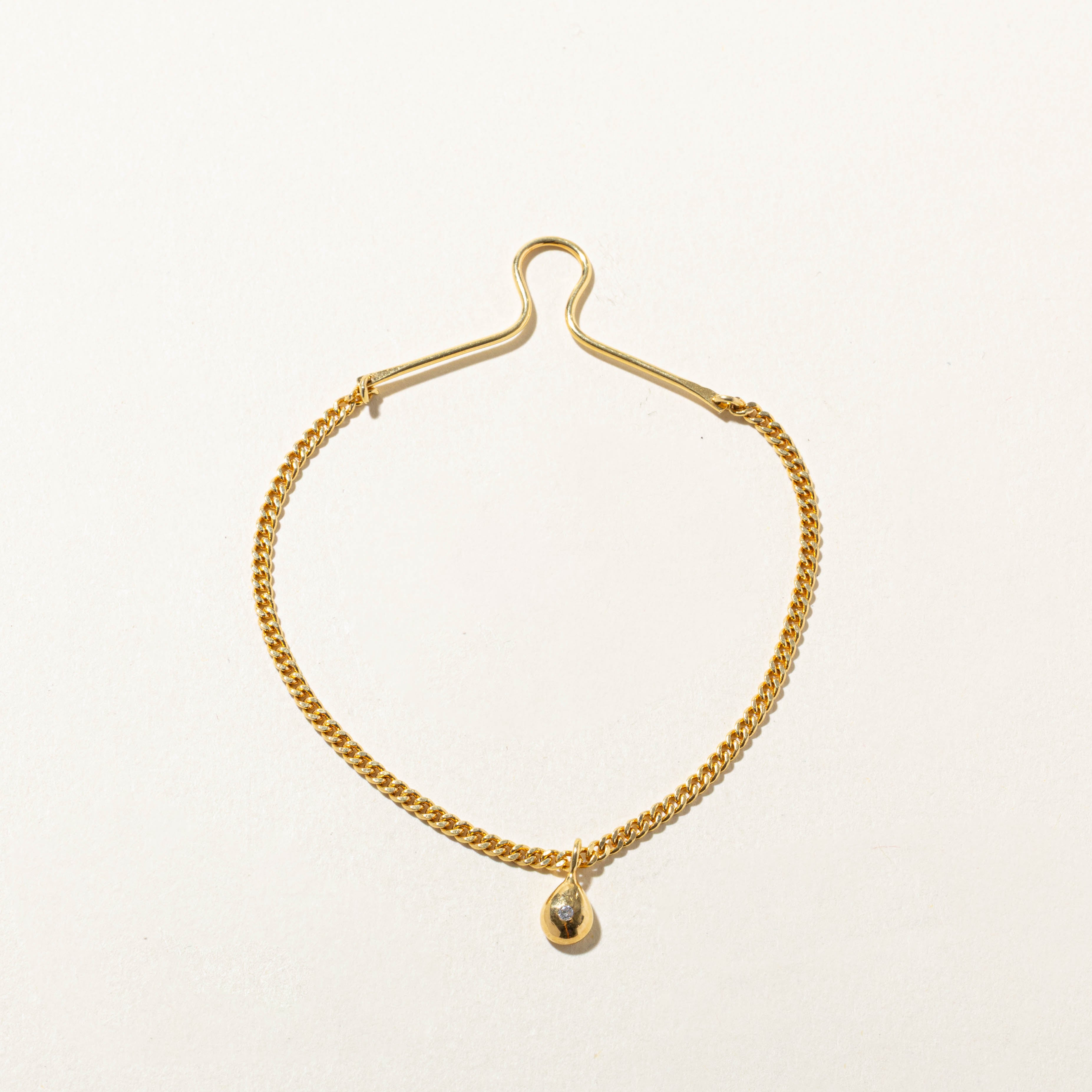 18k Vintage Yellow Gold Tie Clip