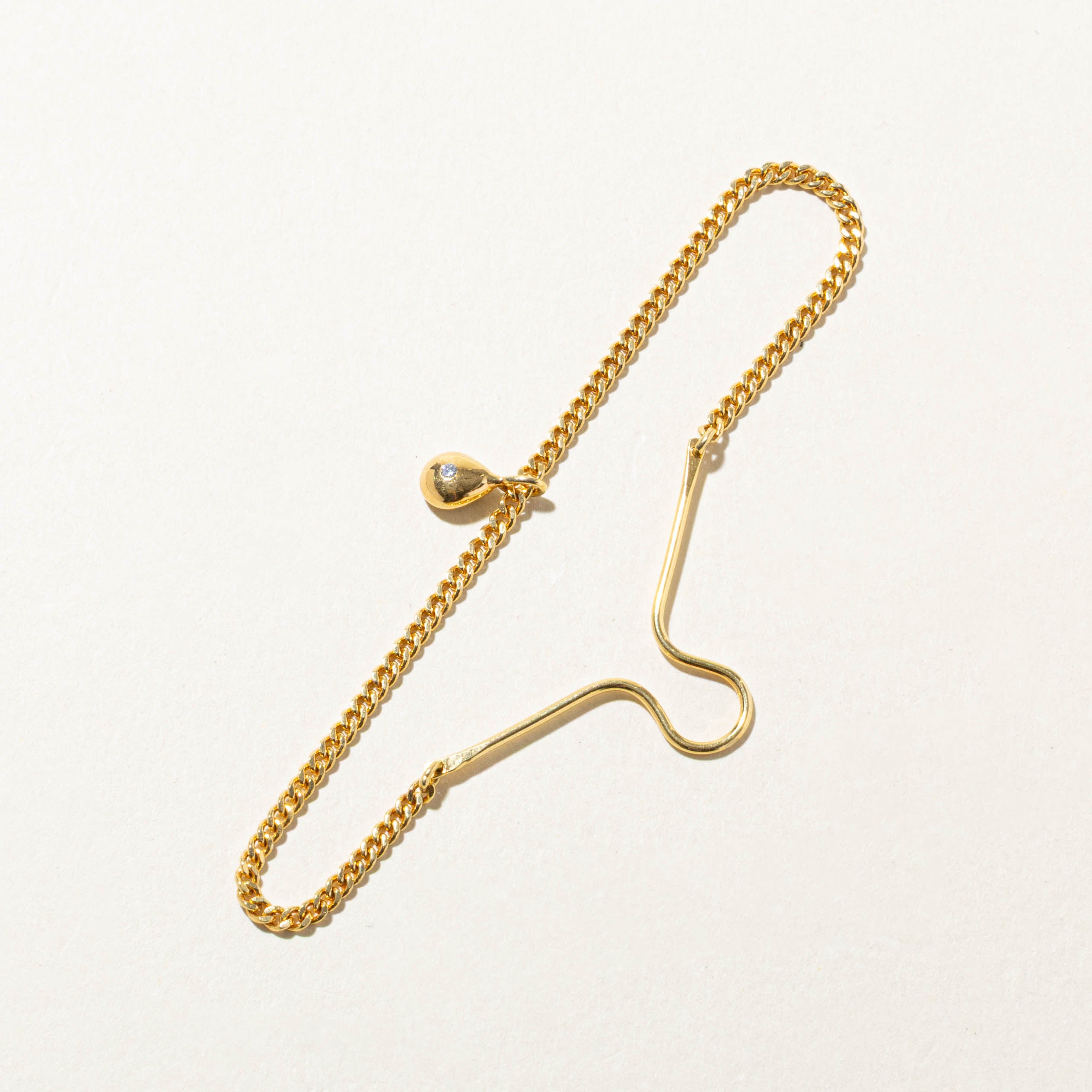 18k Vintage Yellow Gold Tie Clip