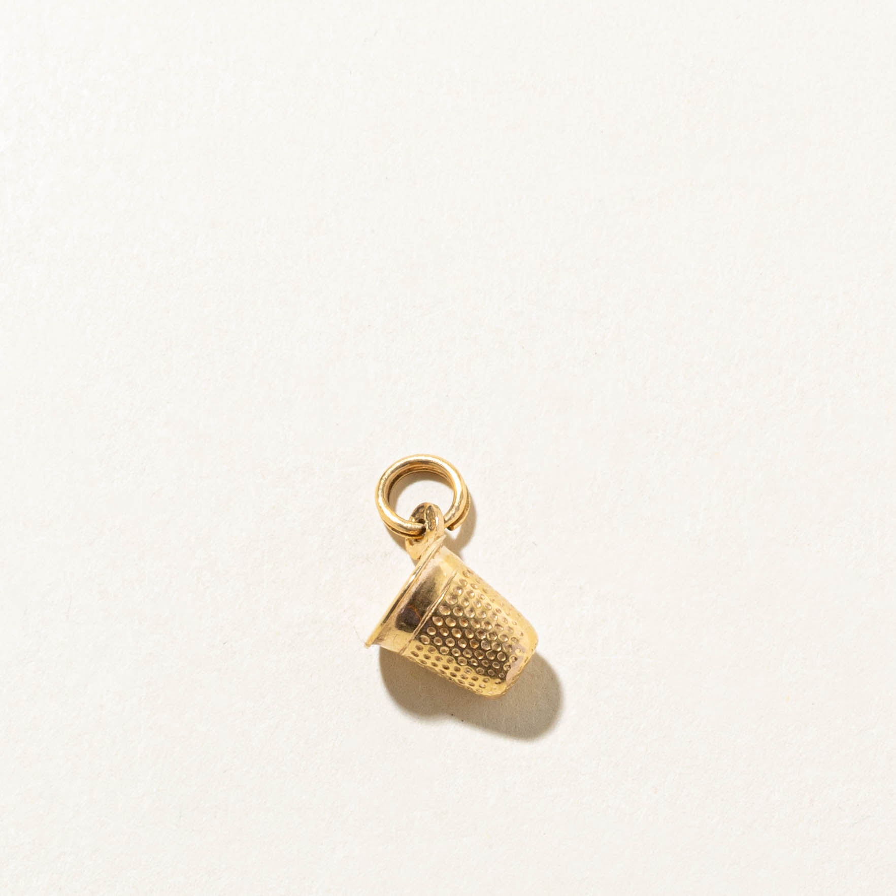 18k Thimble Charm