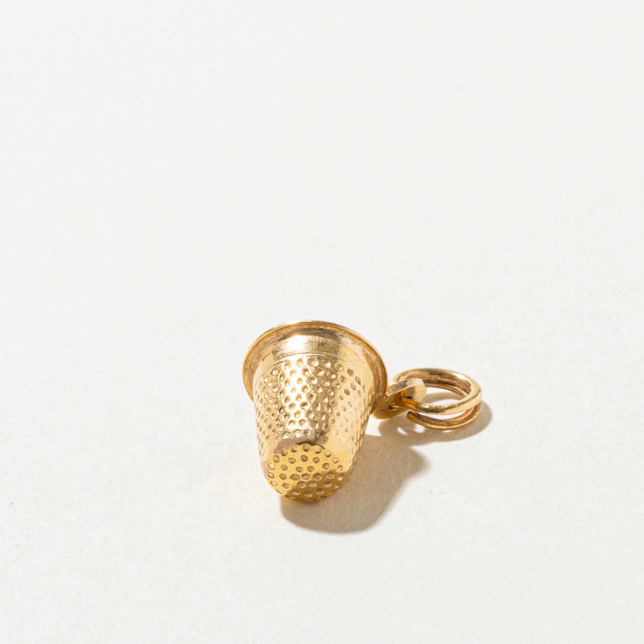 18k Thimble Charm