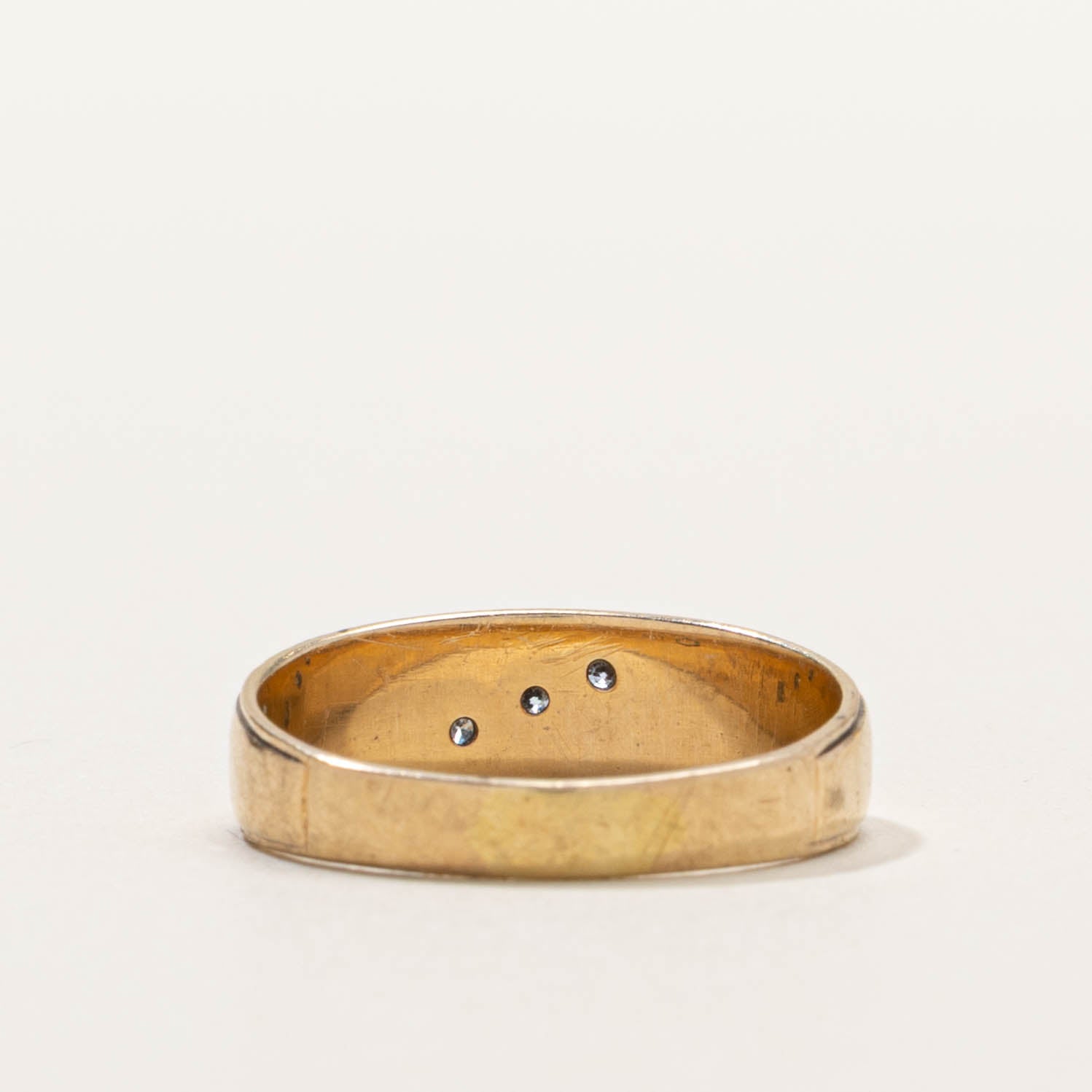 10k Diagonal Star Set Diamond Ring | SZ 5