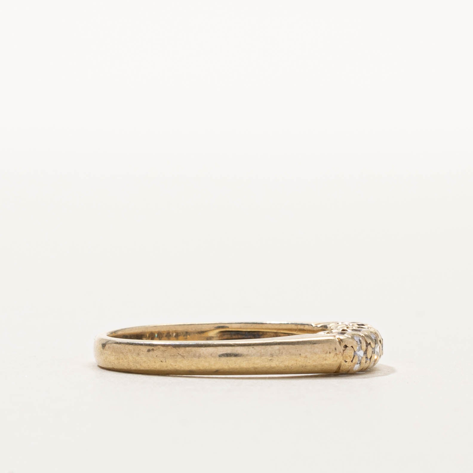 10k Five Stone Diamond Band | 3mm | SZ 6