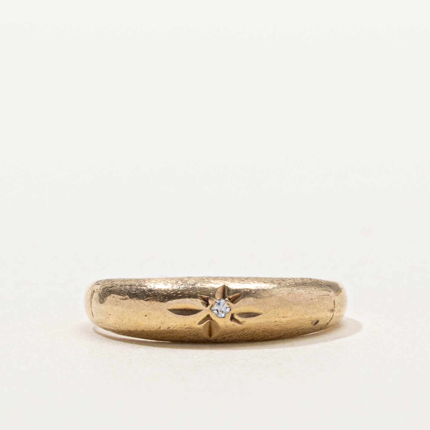 10k Star Set Diamond Dome Ring | SZ 5