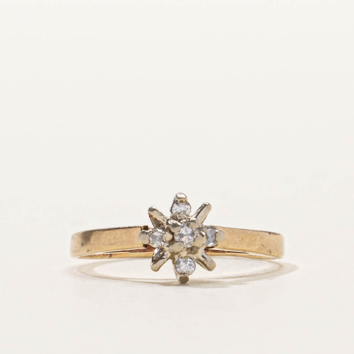 10k Diamond Petal Cluster Ring | SZ 2