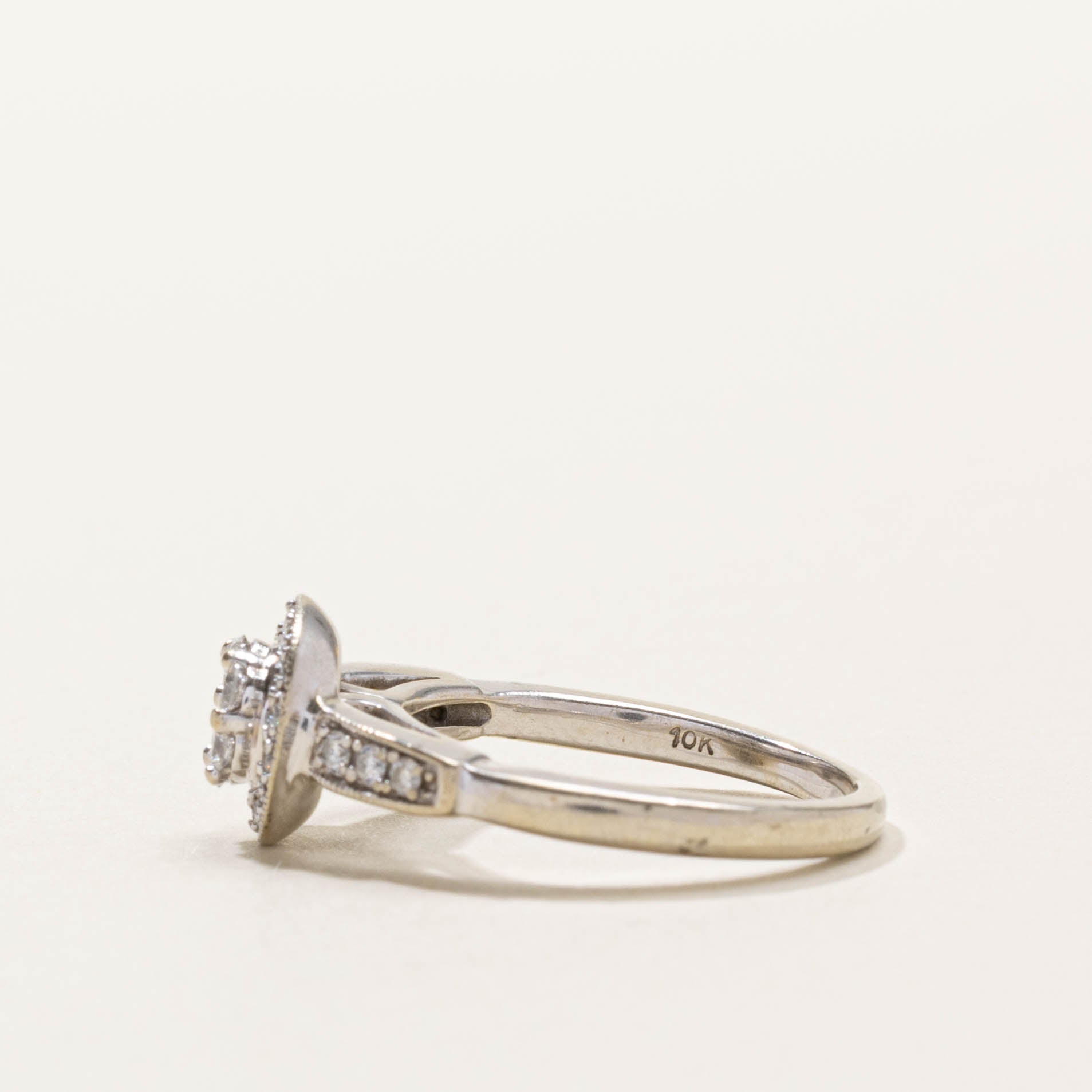 10k Diamond Daisy Cluster & Halo Ring | SZ 4.75