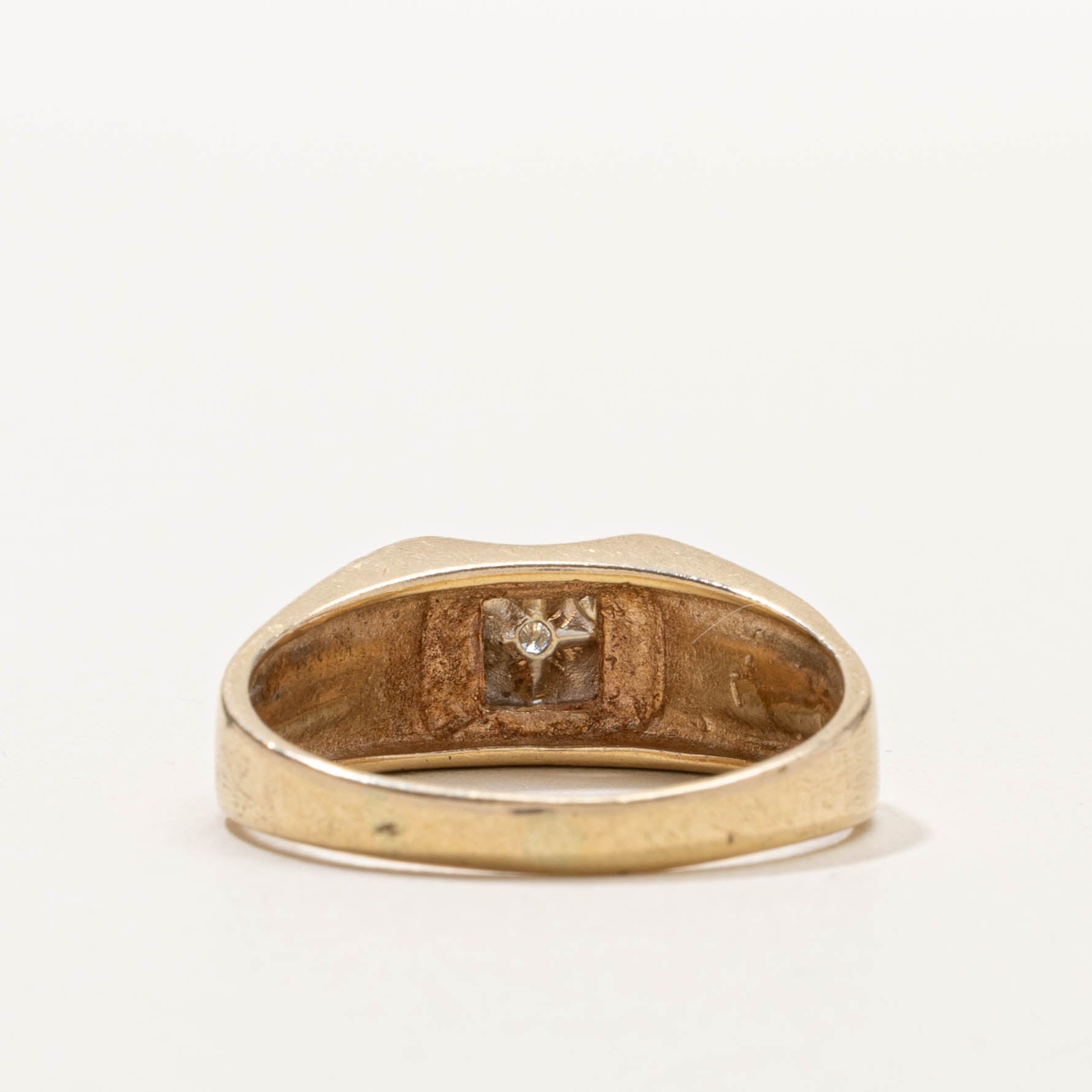 10k Illusion Set Diamond Textured Ring | SZ 11.75